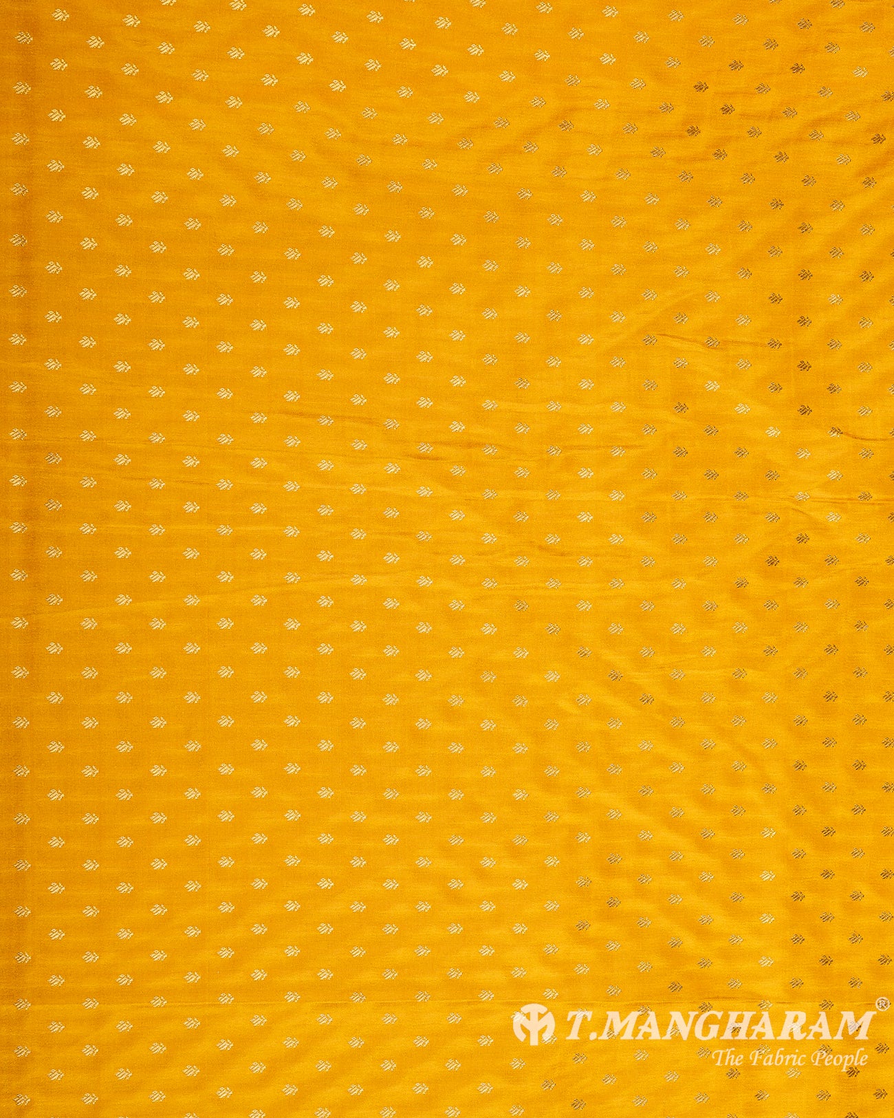 Yellow Banaras Fabric - EC9503 view-3