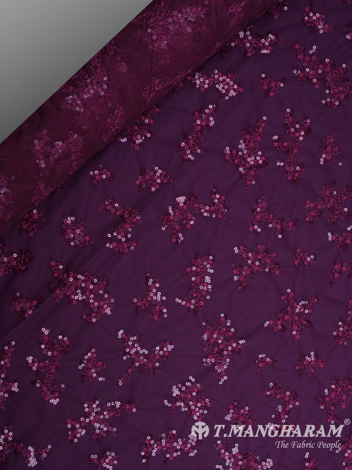 Purple Fancy Net Fabric - EB5766 view-2