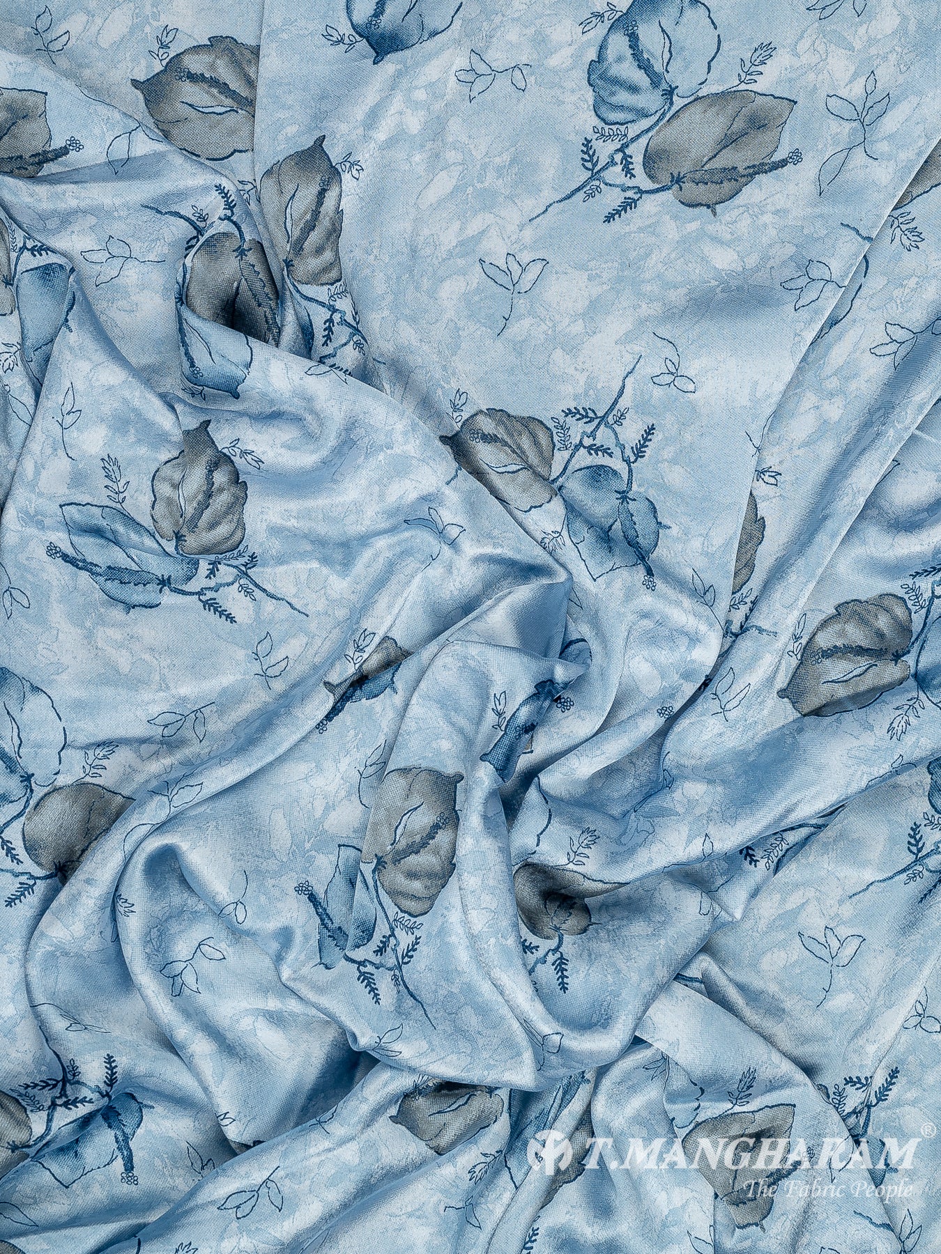 Blue Satin Fabric - EA3501