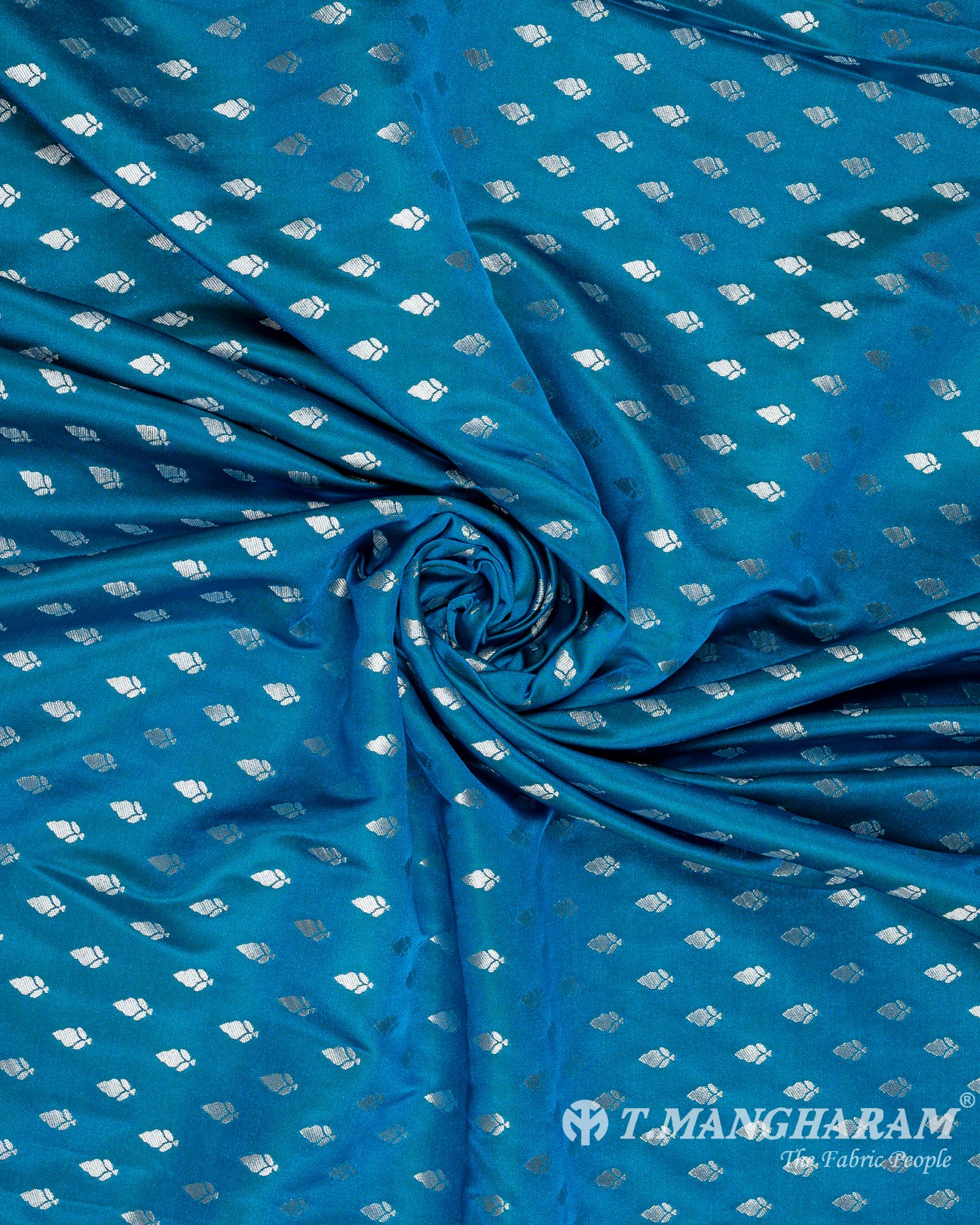 Blue Banaras Fabric - EC9496 view-1