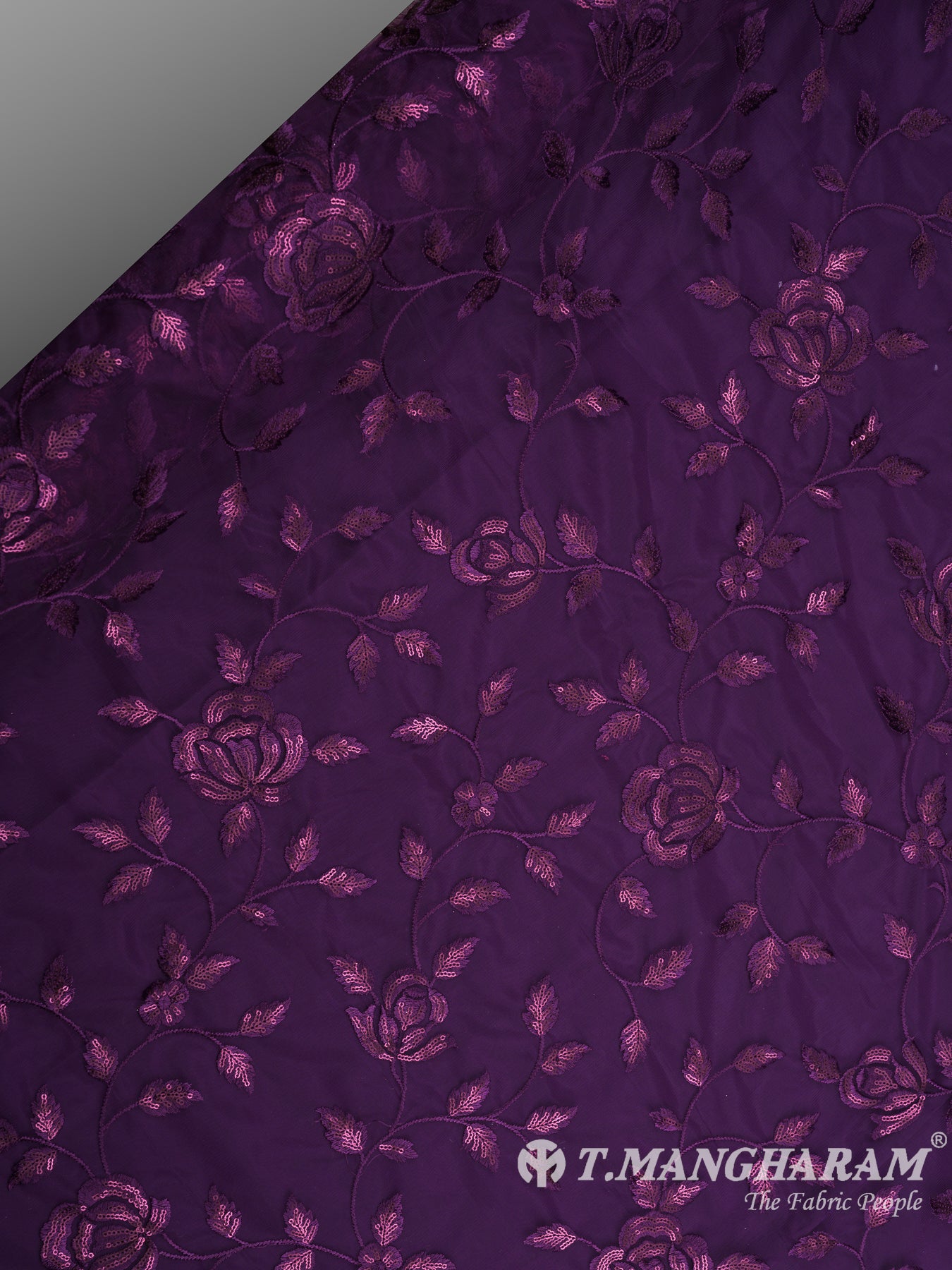 Purple Fancy Net Fabric - EB5761 view-2