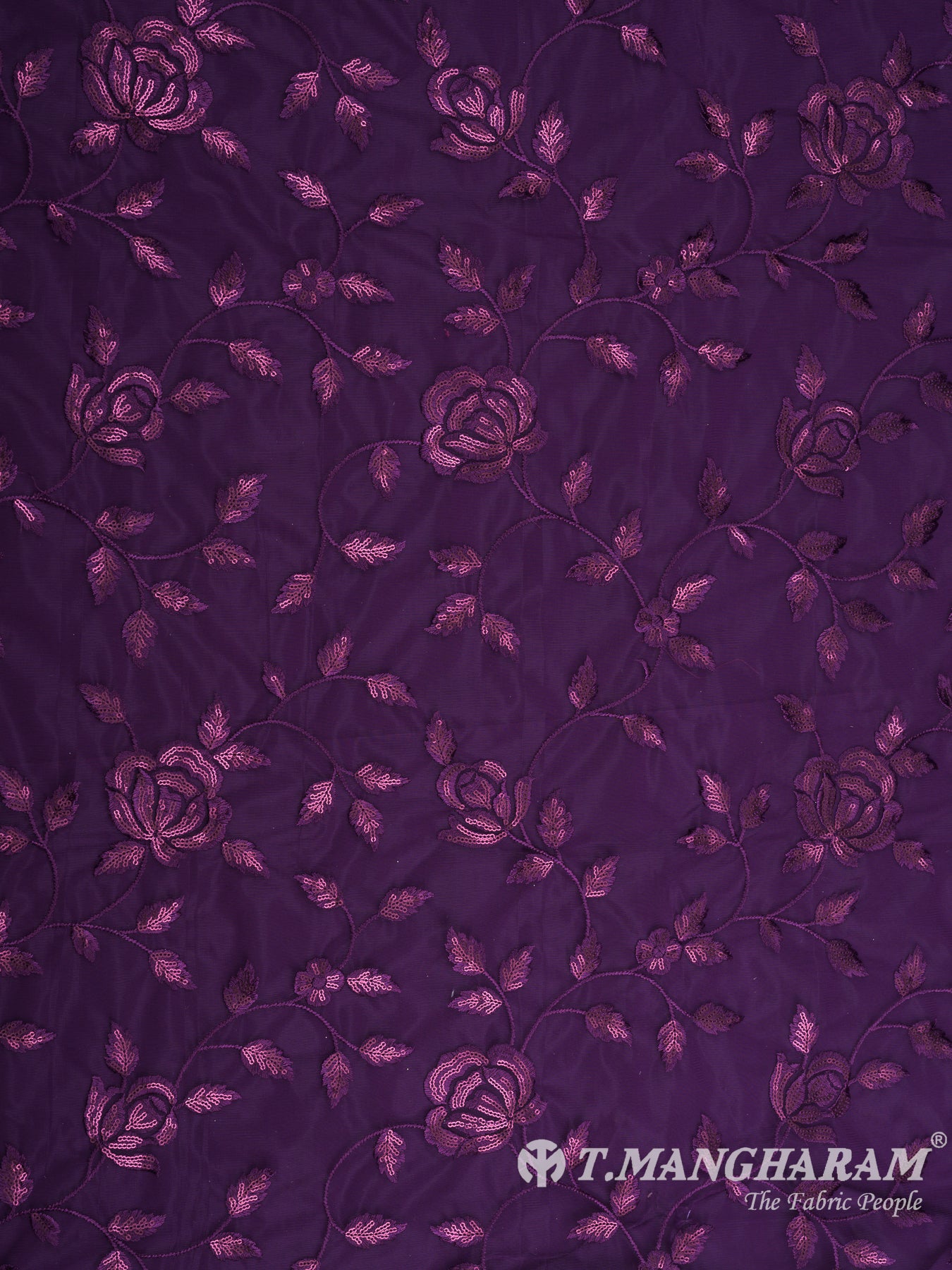 Purple Fancy Net Fabric - EB5761 view-3