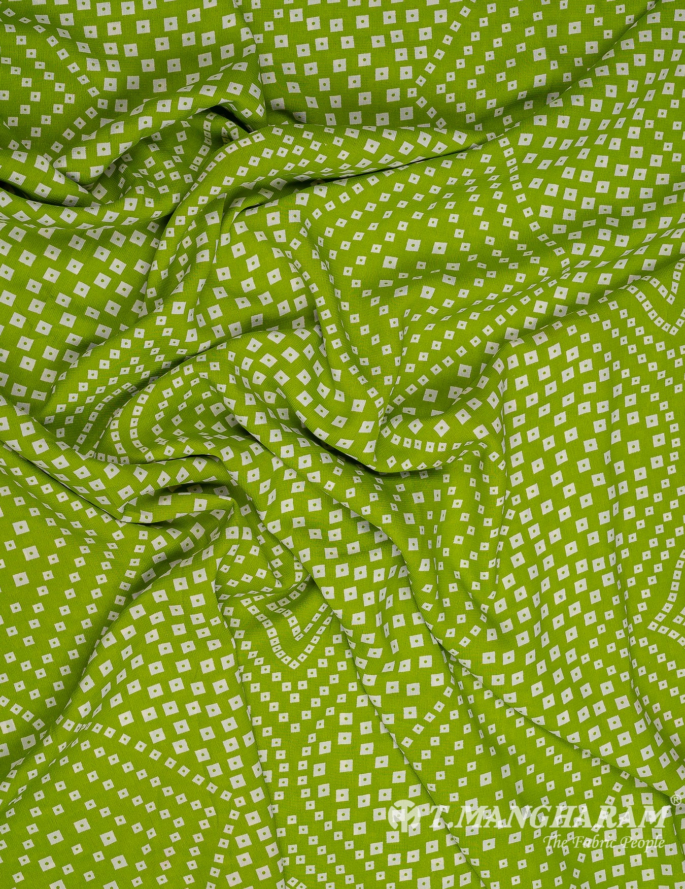 Green Crepe Fabric - EC9869