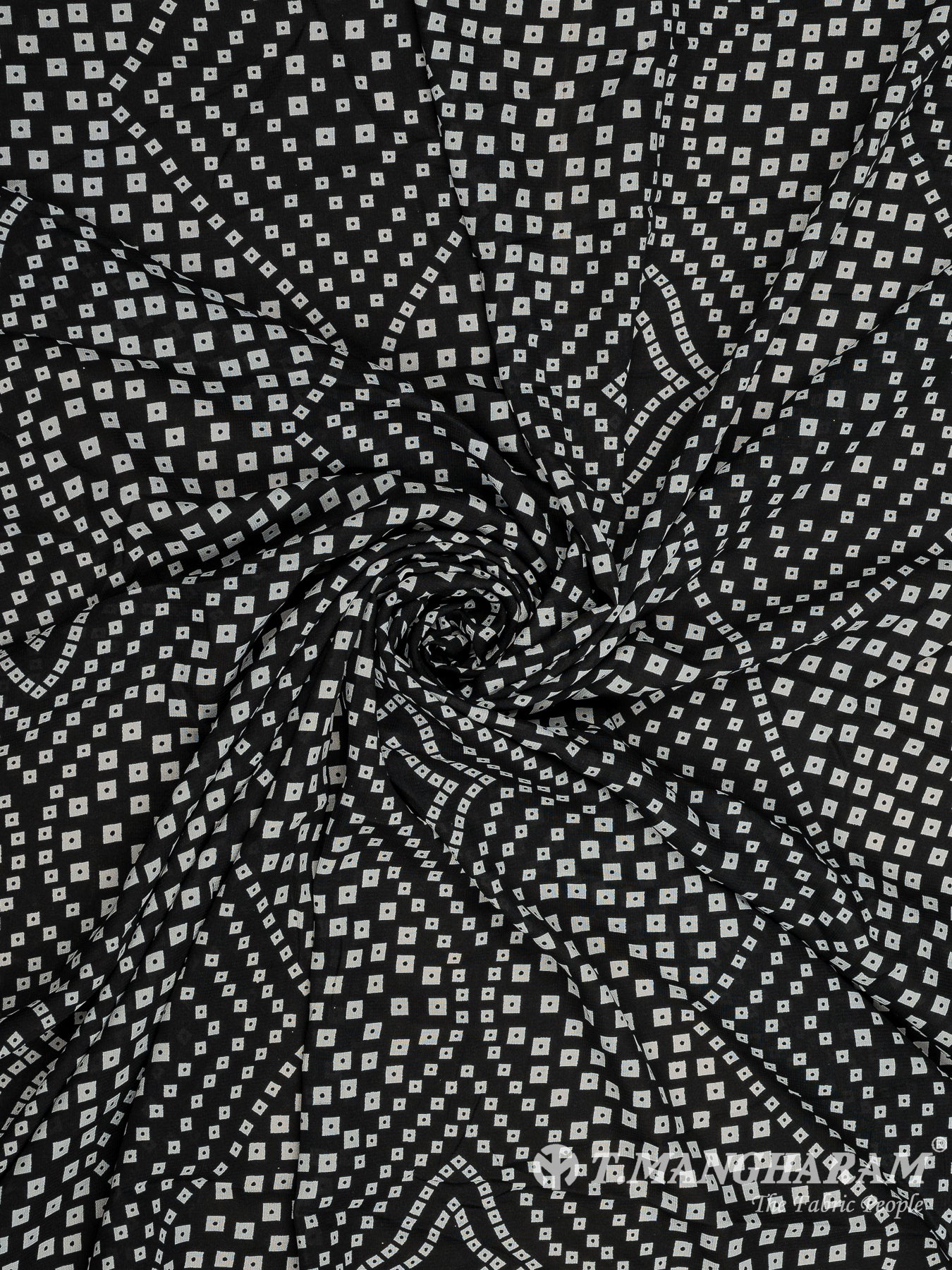 Black Crepe Fabric - EC9762 view-1