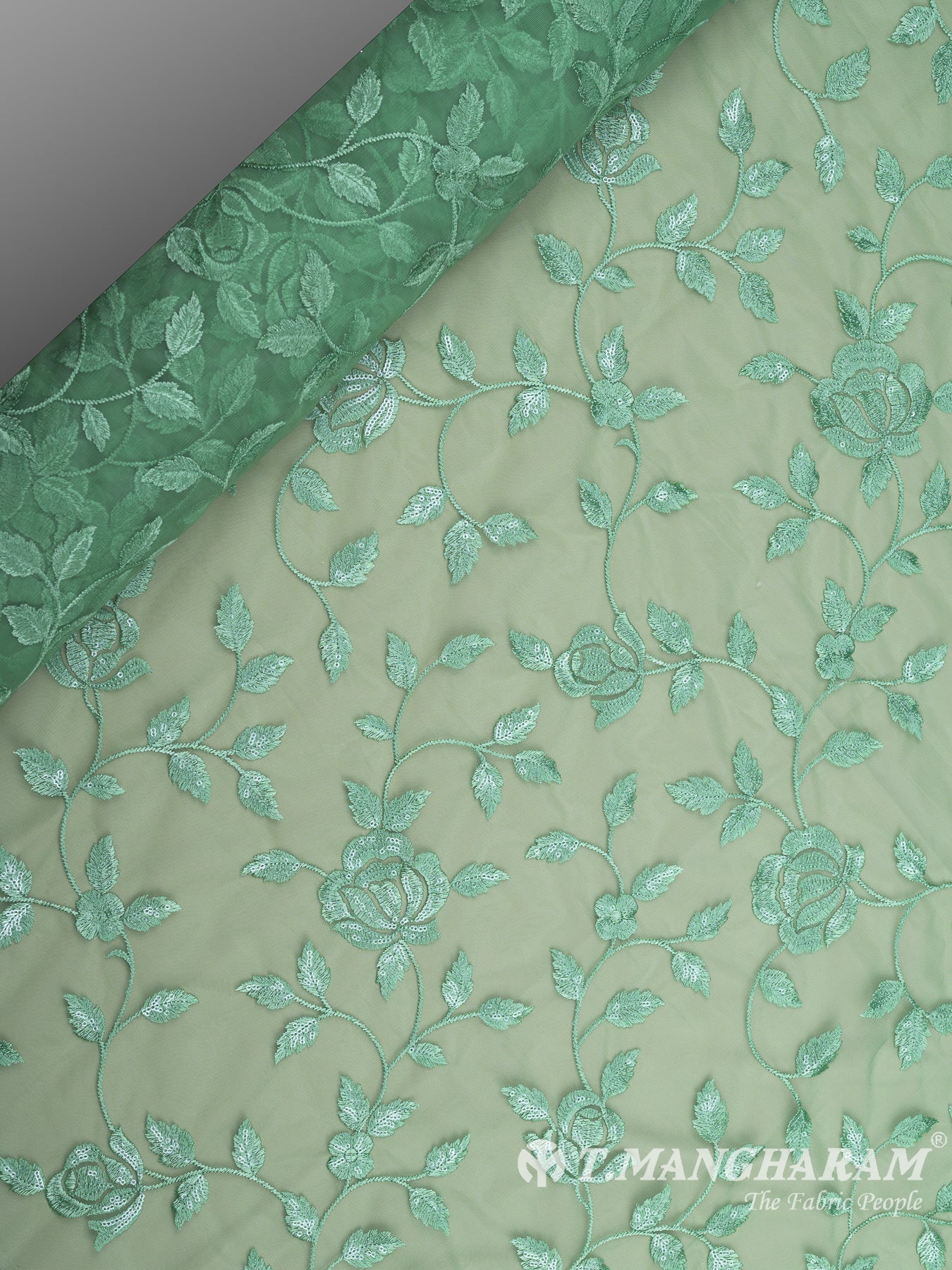 Green Fancy Net Fabric - EB5763 view-2