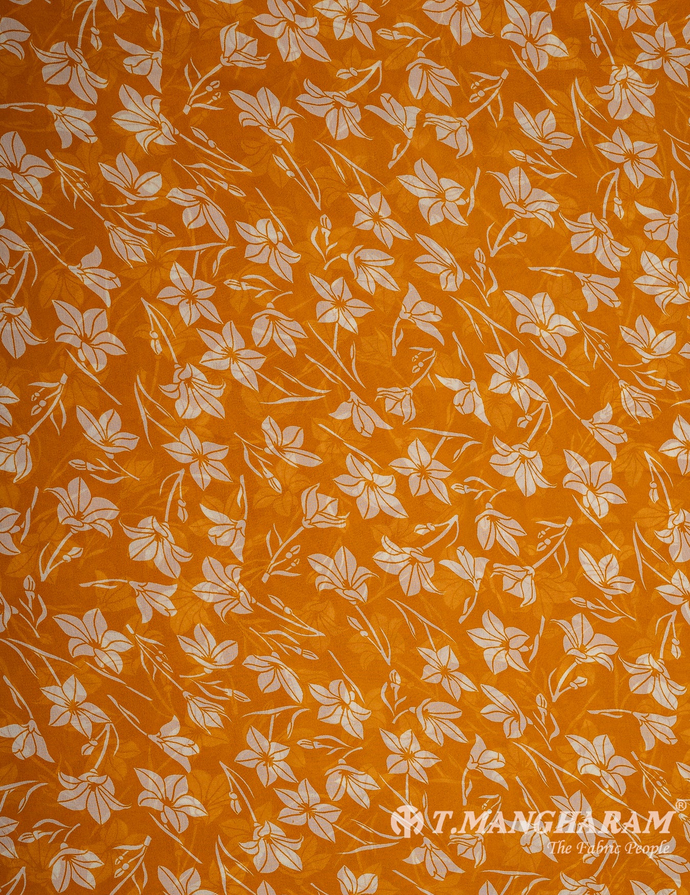 Mustard Yellow Georgette Fabric - EB7105 view-3