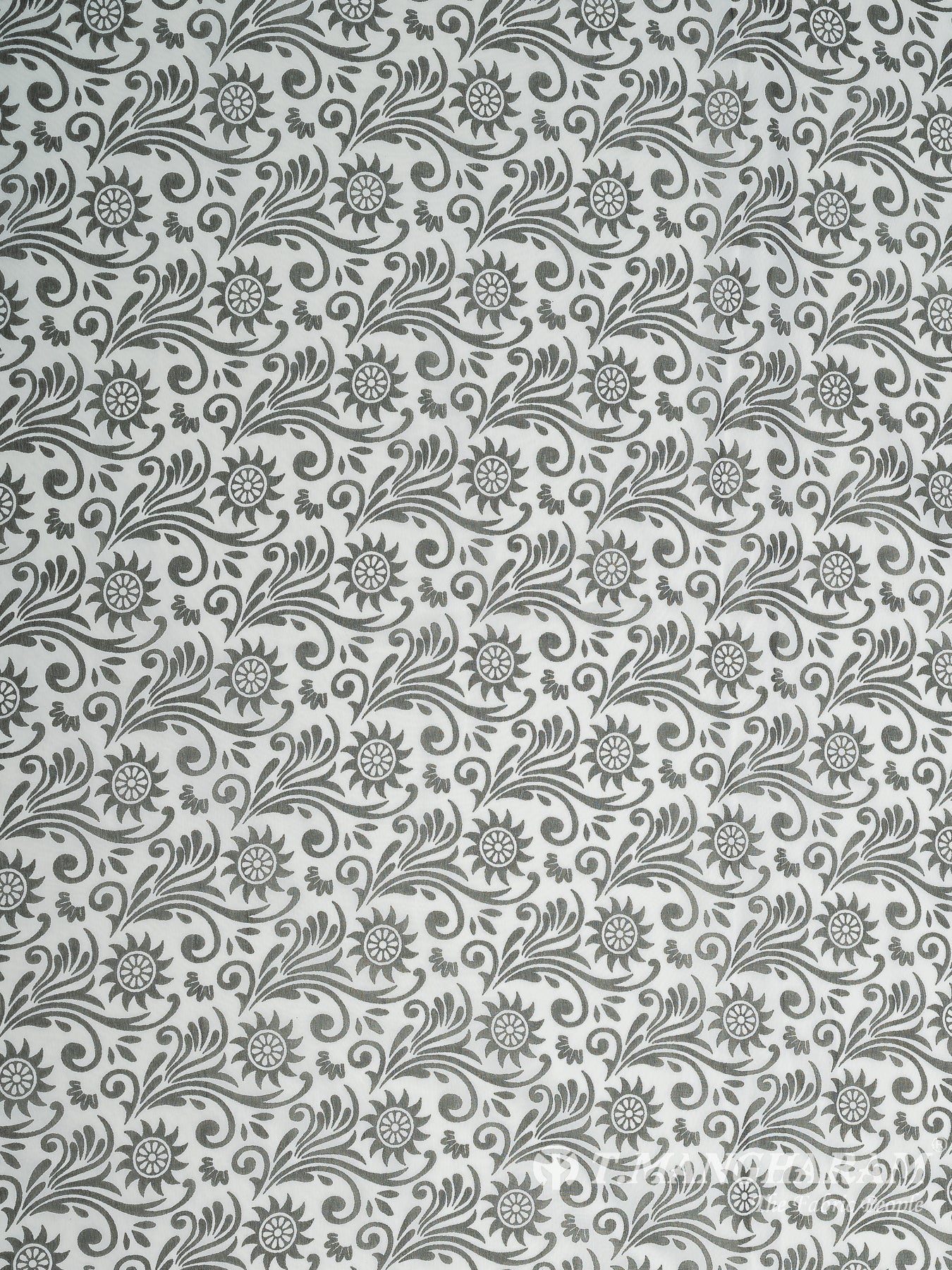 White Georgette Fabric - EC9783 view-3