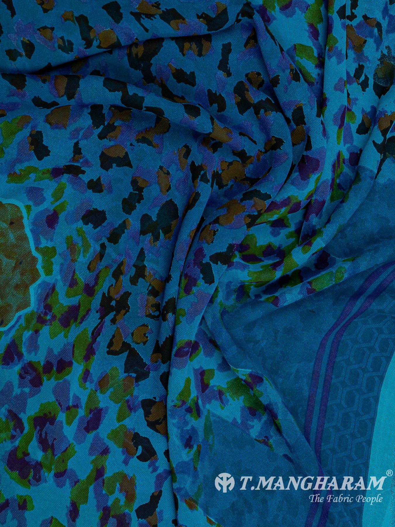 Multicolor Crepe Chudidhar Fabric Set - EH1603 view-3
