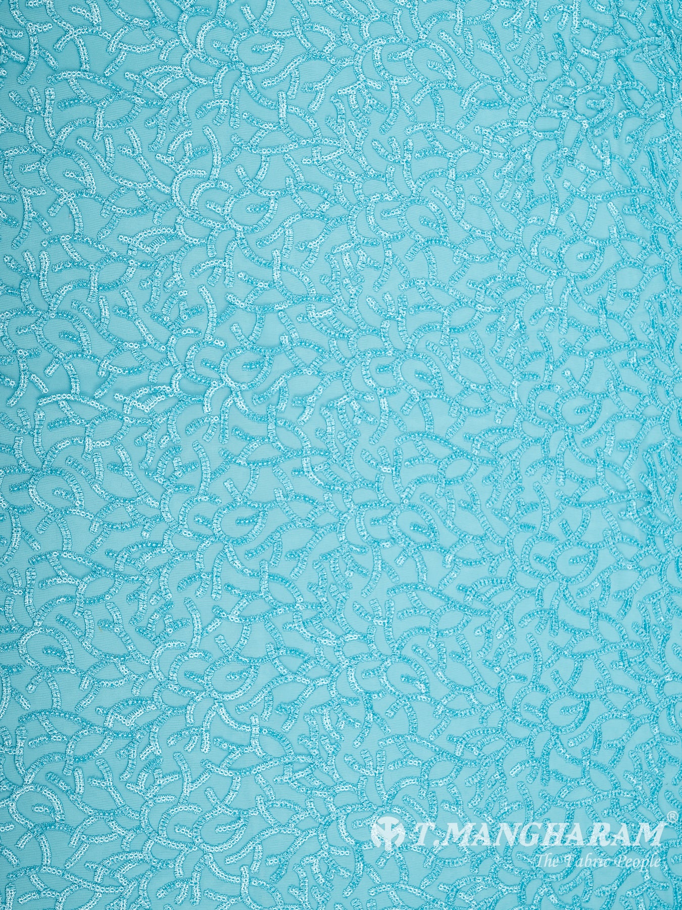 Blue Fancy Net Fabric - EB5791 view-4