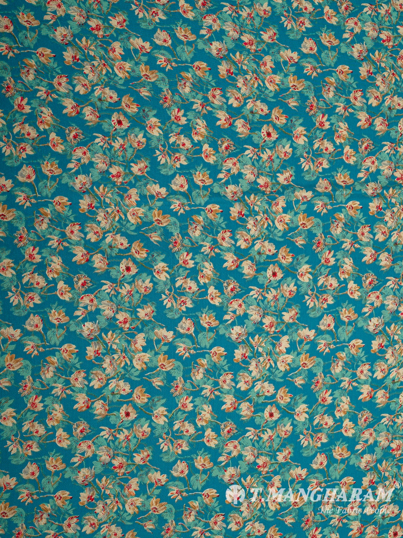 Blue Crepe Fabric - EB6912 view-3