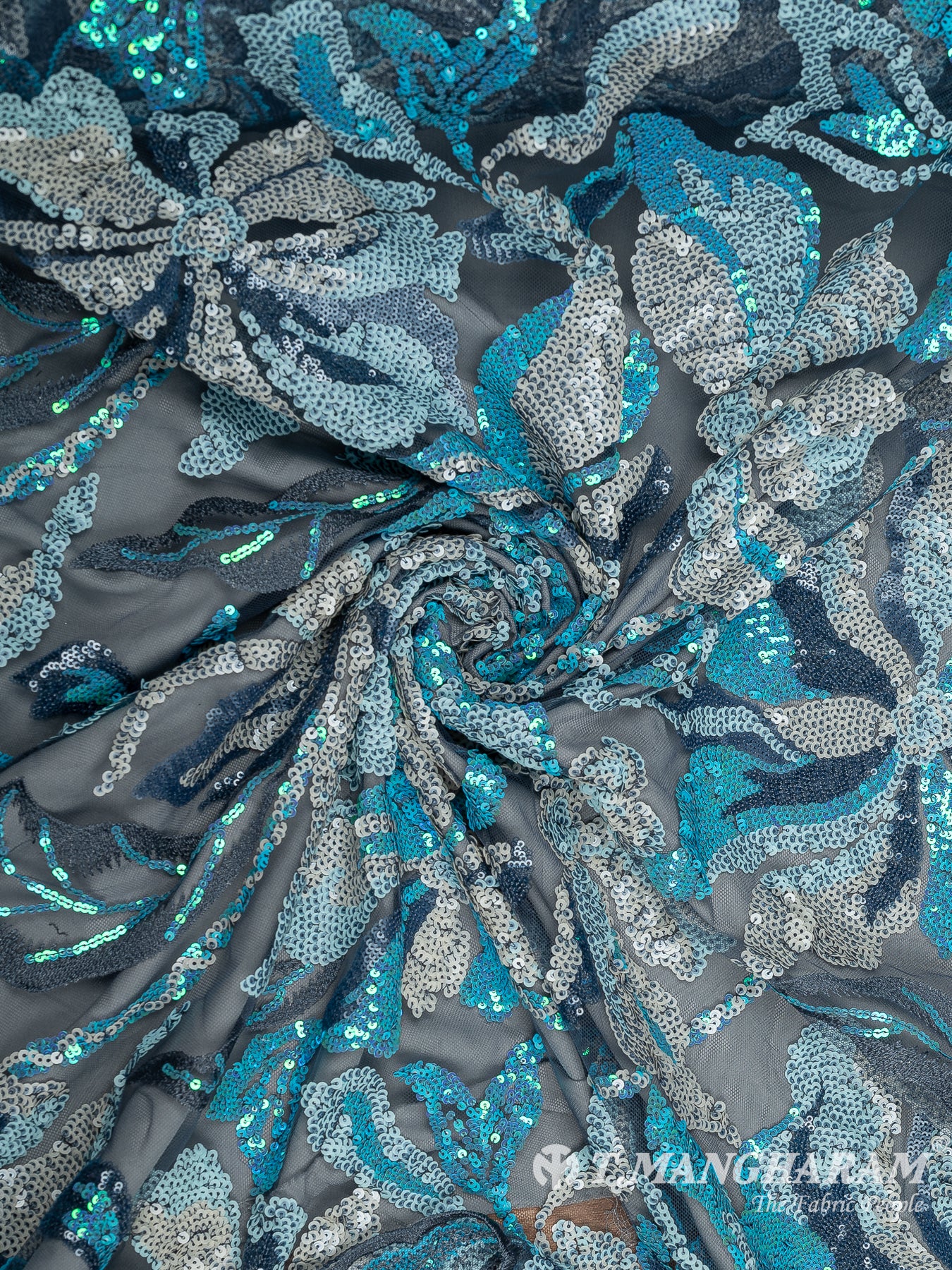 Blue Fancy Net Fabric - EA2898 view-1