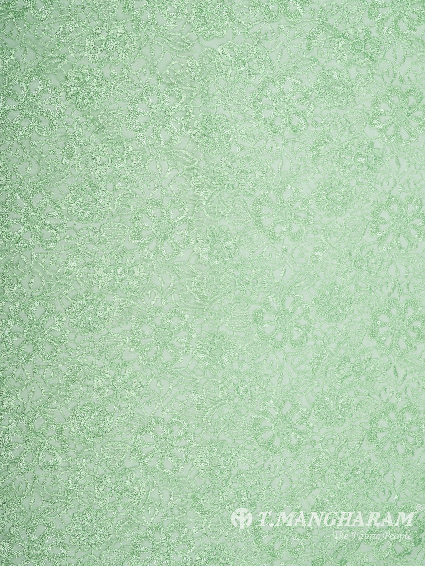 Green Fancy Net Fabric - EB5796 view-3