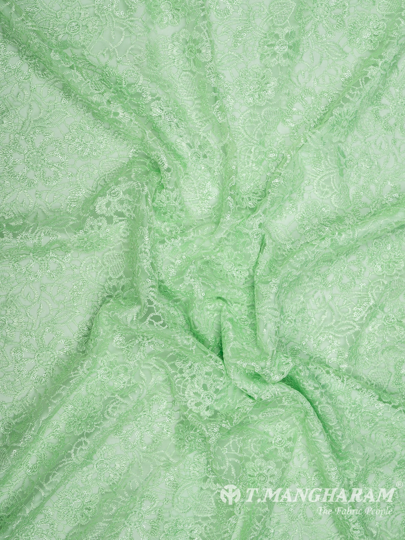 Green Fancy Net Fabric - EB5796 view-4