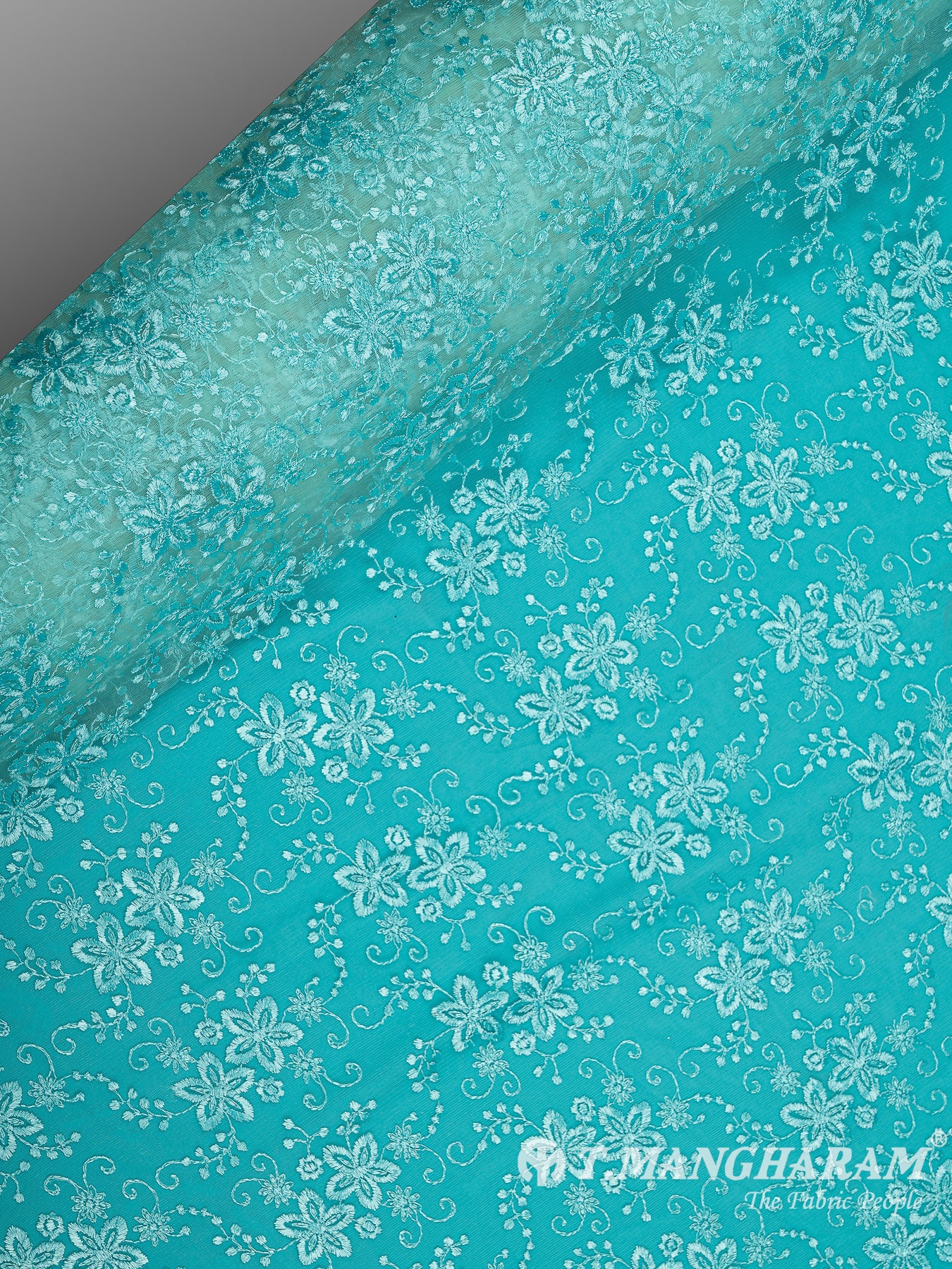 Green Fancy Net Fabric - EB5810 view-2