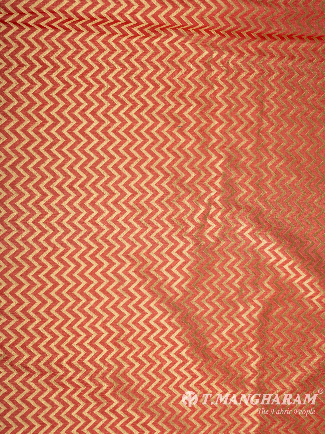 Orange Banaras Fabric - EC9447 view-3