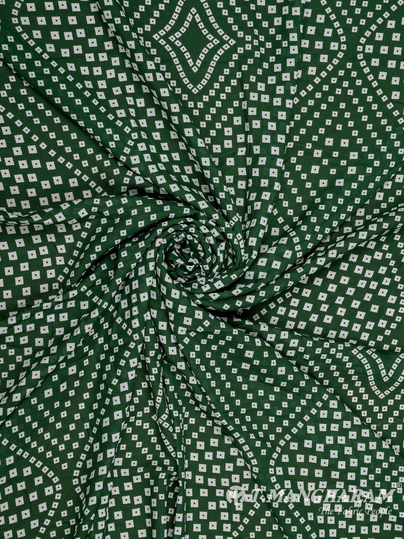 Green Crepe Fabric - EC9761 view-1