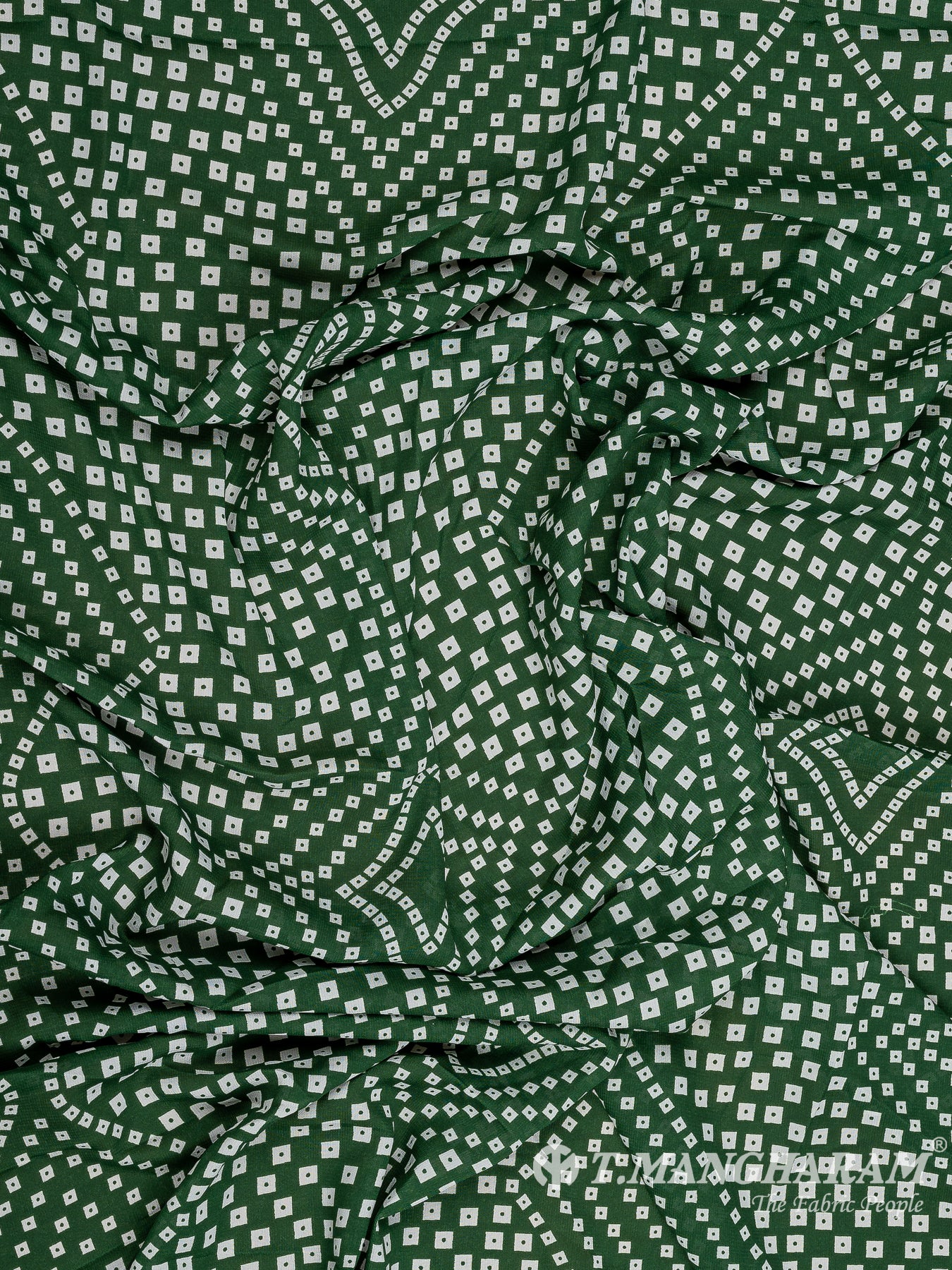 Green Crepe Fabric - EC9761 view-4