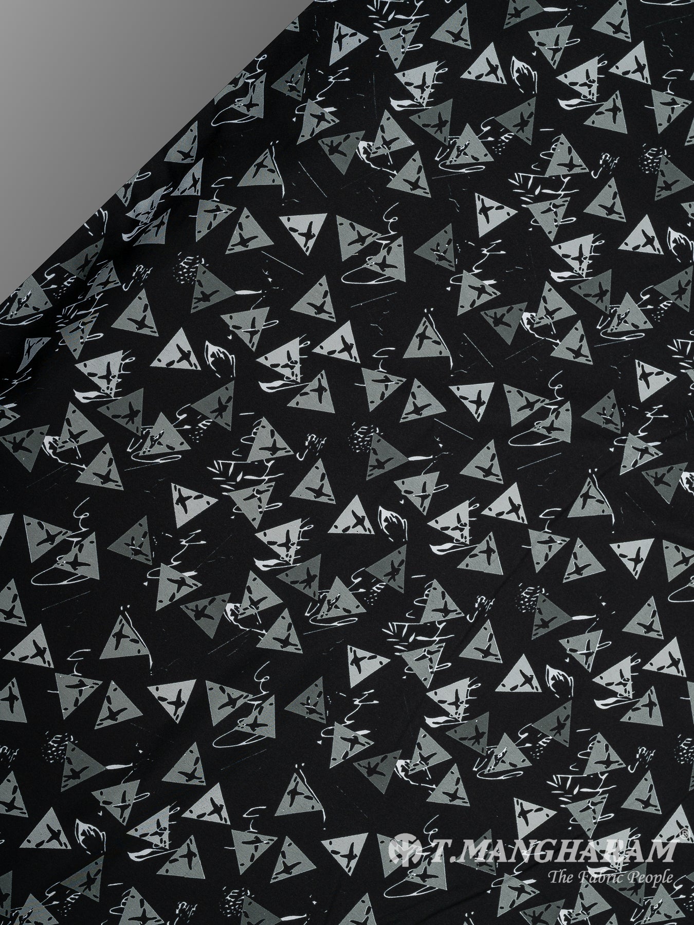 Black Crepe Fabric - EB6914 view-2