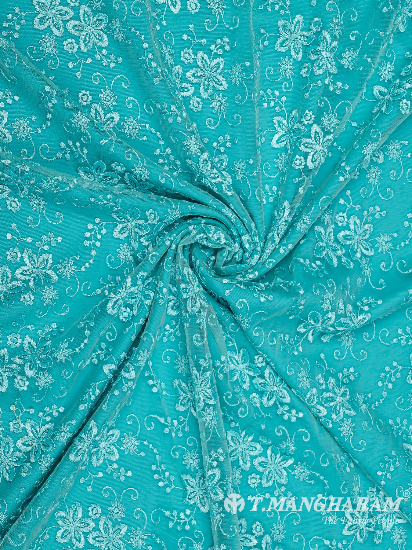 Green Fancy Net Fabric - EB5810 view-1