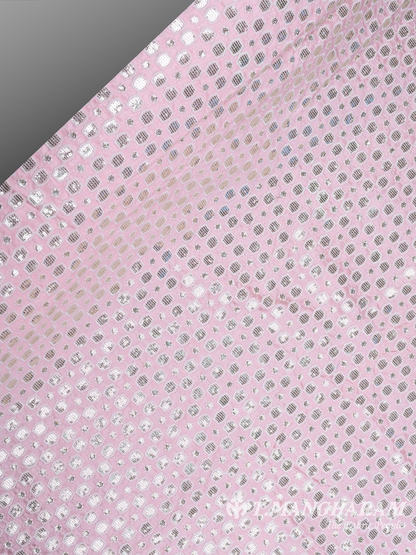 Pink Raw Silk Fabric - EB5702 view-2