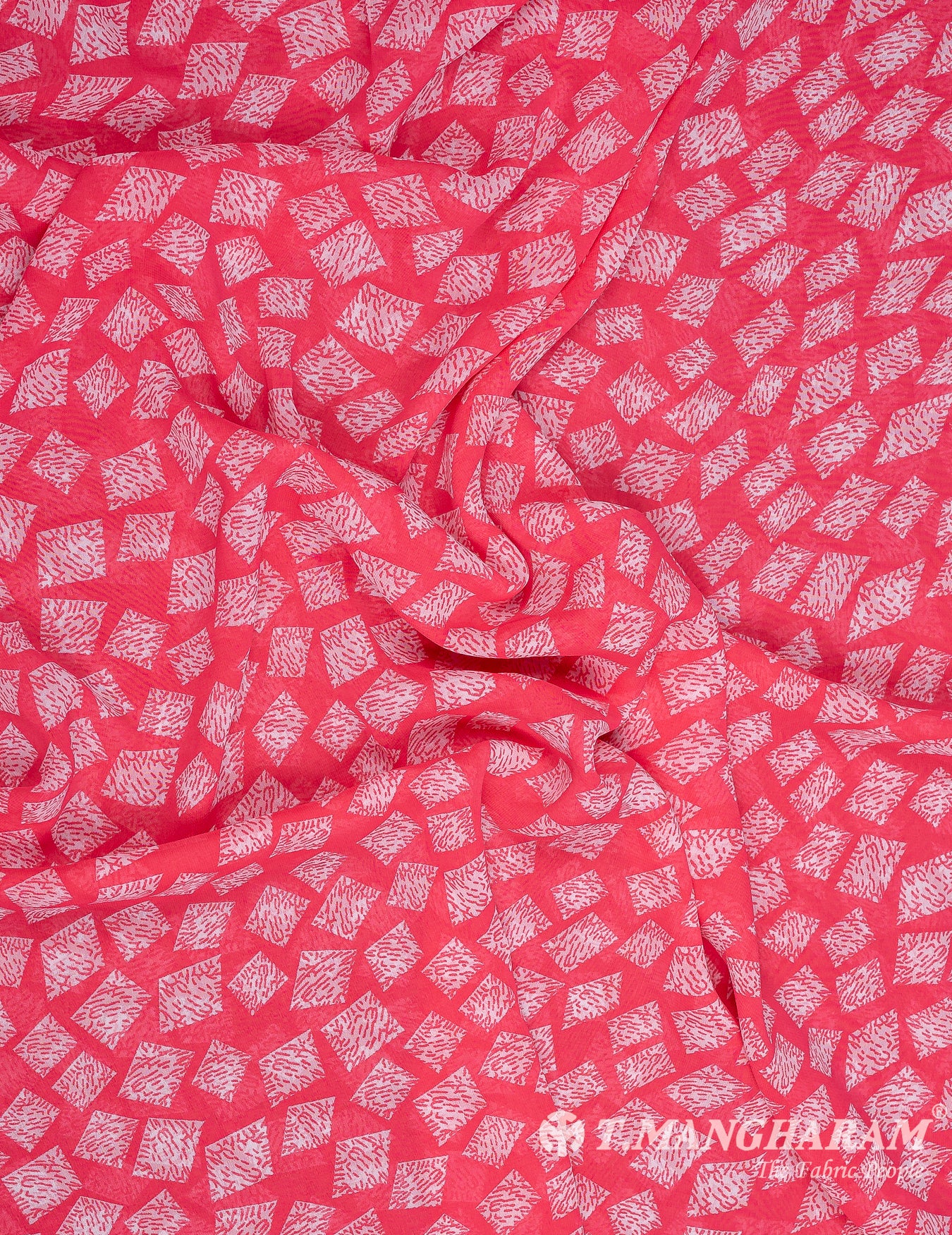 Pink Georgette Fabric - EB7114 view-4