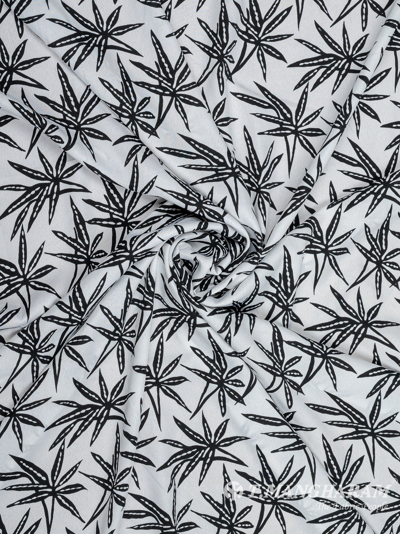 White Crepe Fabric - EB6916 view-1