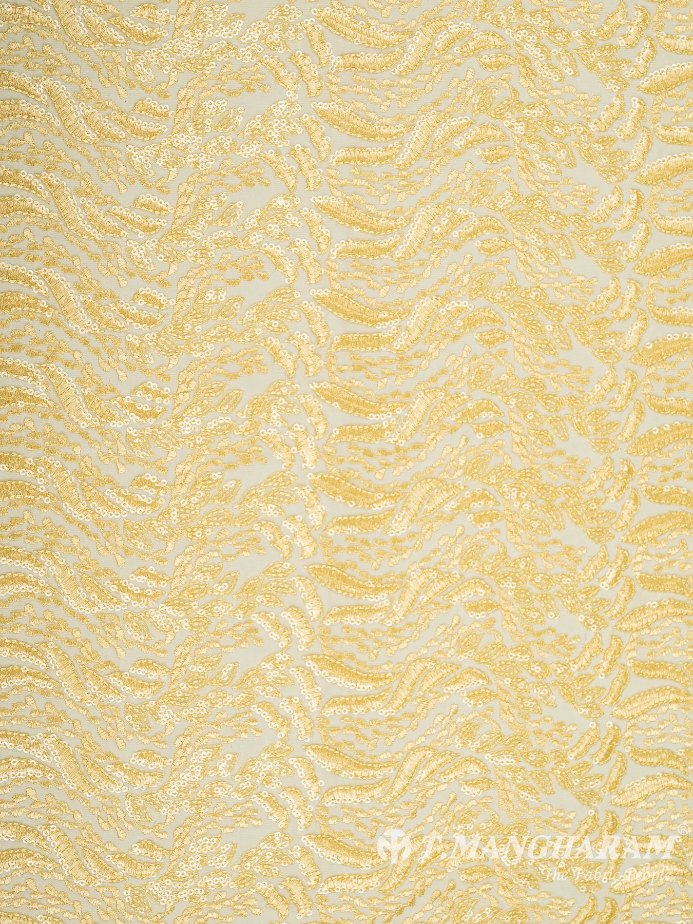 Yellow Fancy Net Fabric - EB5800 view-3