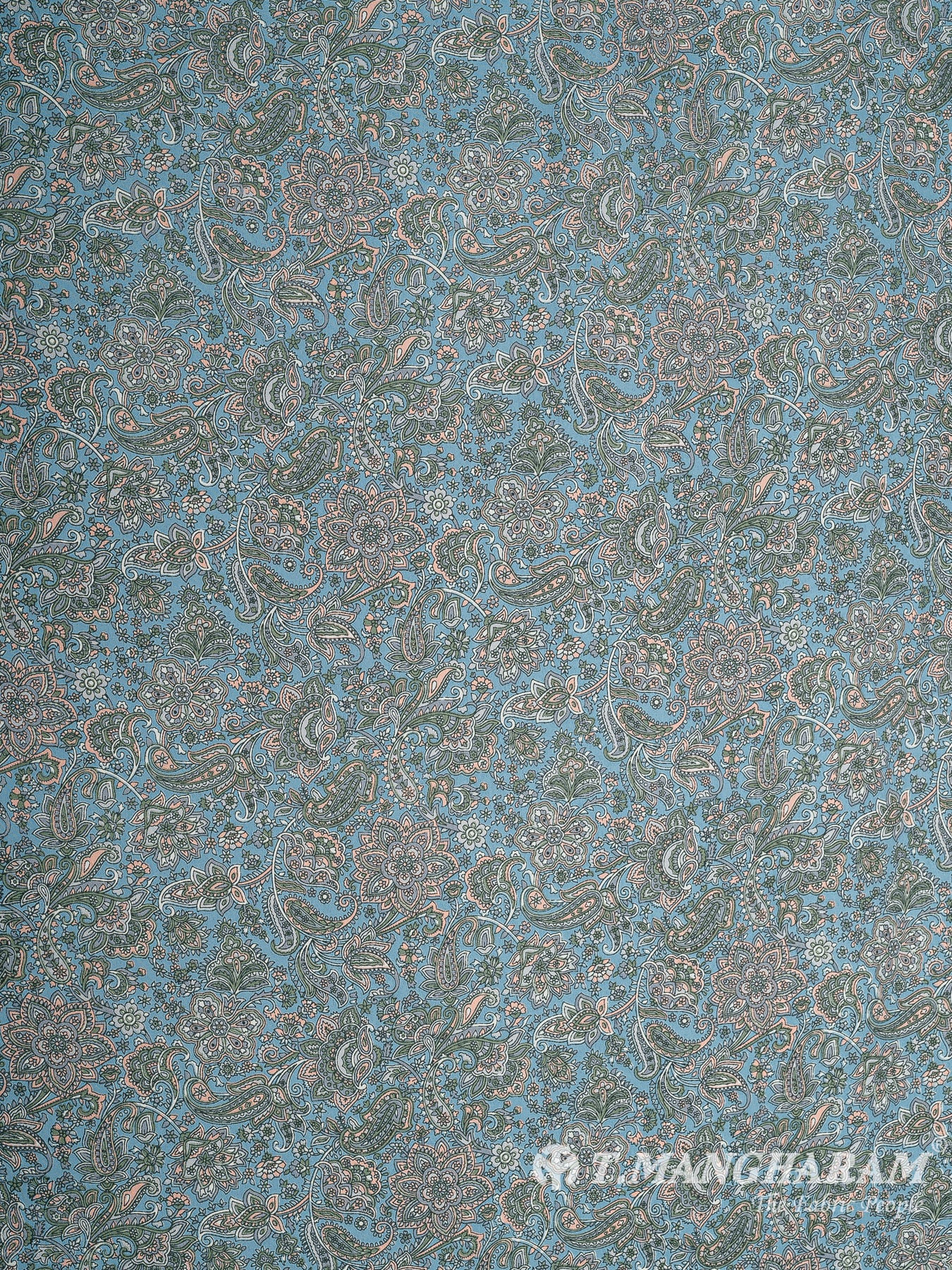 Blue Crepe Fabric - EC8936 view-3