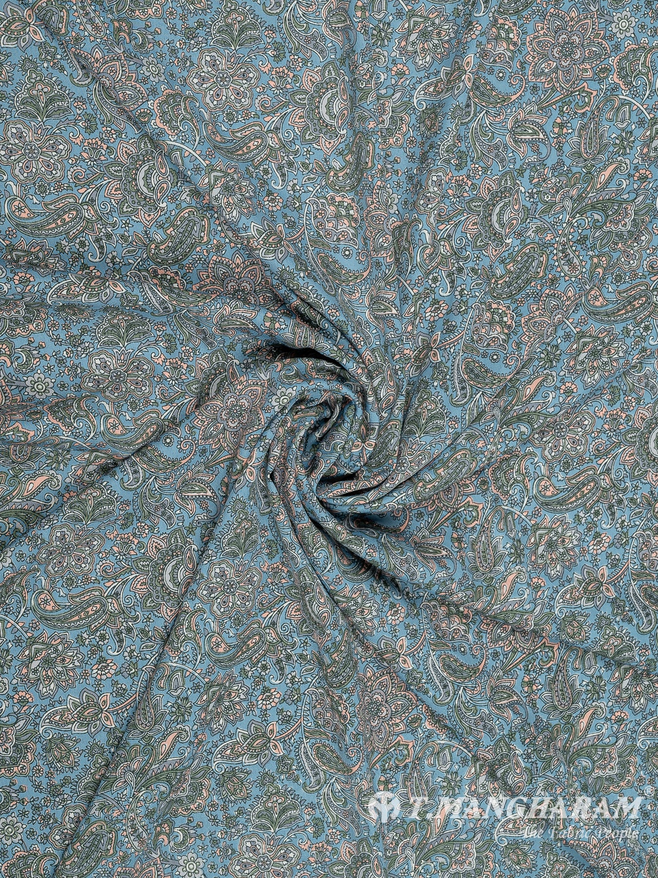Blue Crepe Fabric - EC8936 view-1