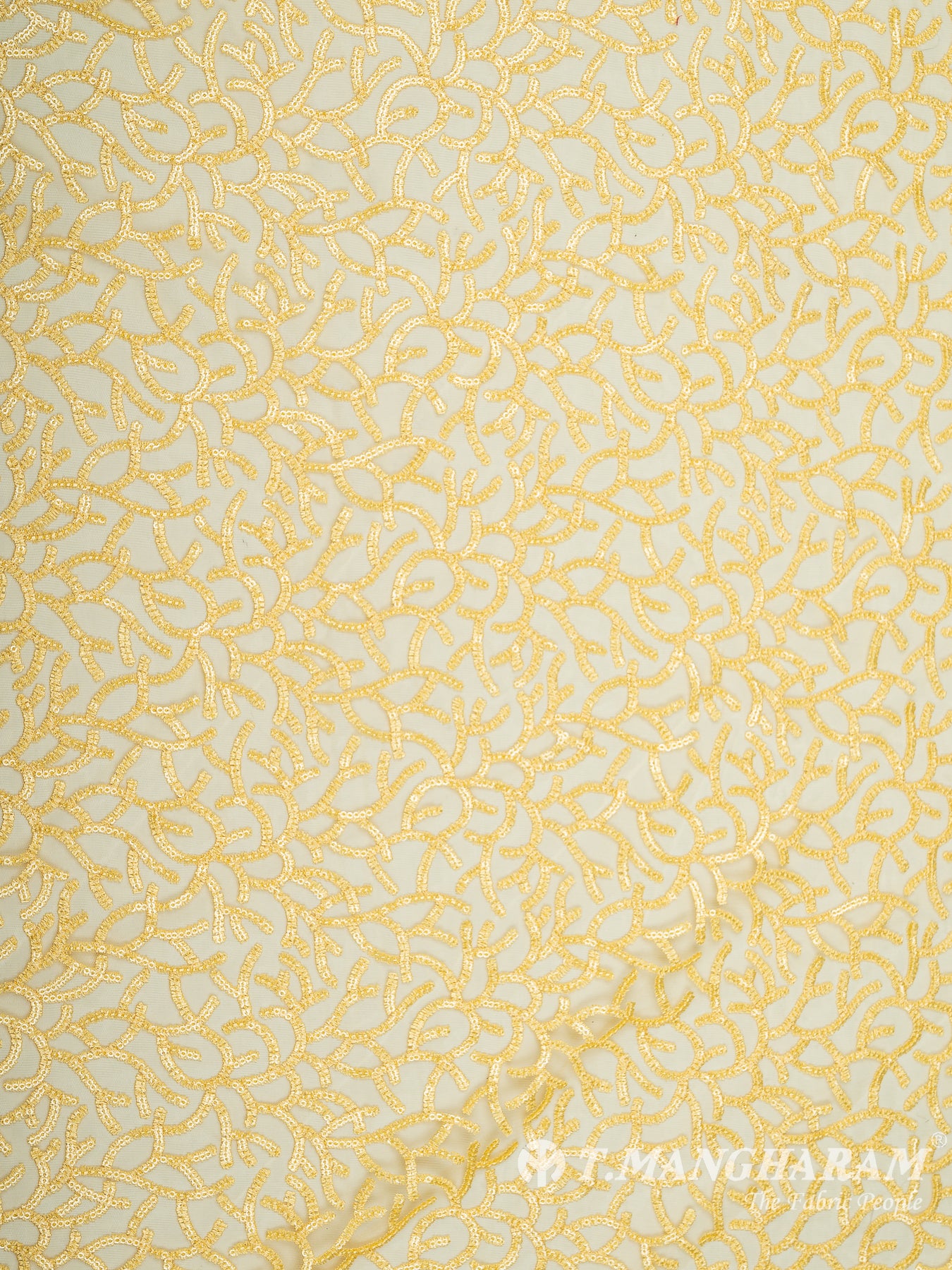 Yellow Fancy Net Fabric - EB5790 view-3