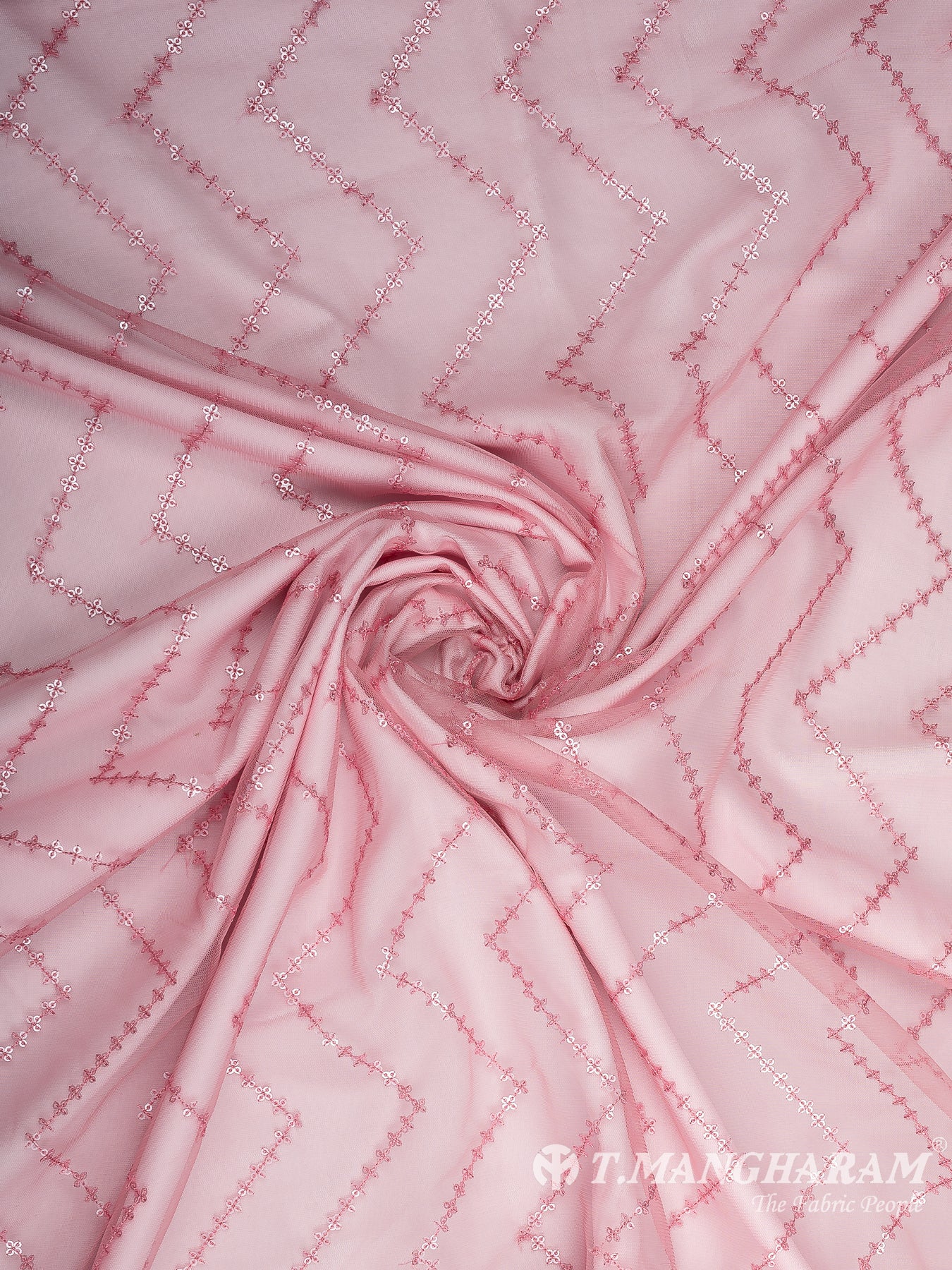 Pink Fancy Net Fabric - EB7369 view-1