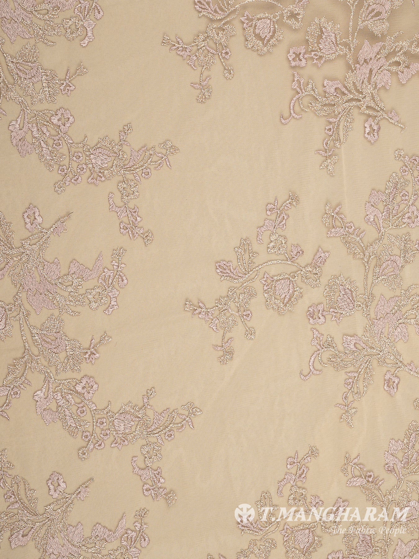 Rose Gold Fancy Net Fabric - EC9659 view-3