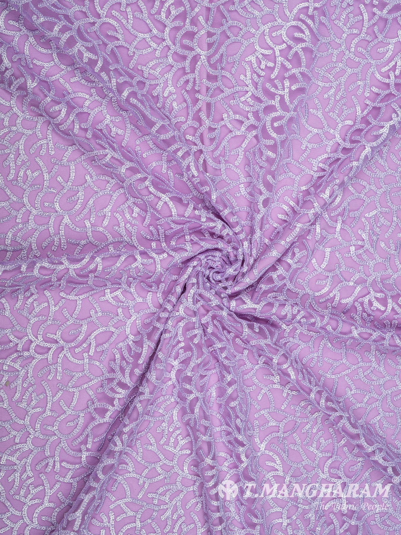 Violet Fancy Net Fabric - EB5788 view-1