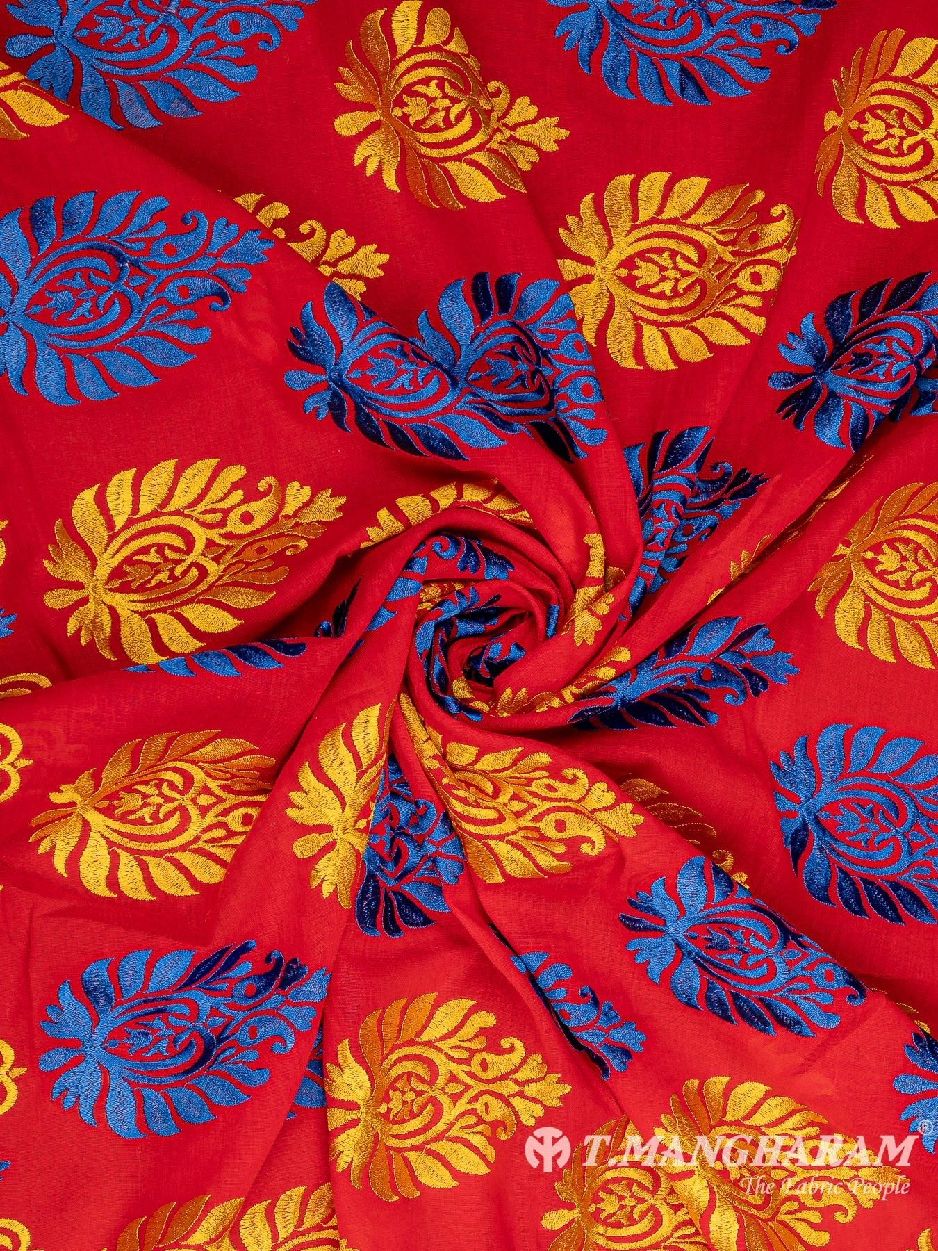 Multicolor Cotton Embroidery Fabric - EC10007 view-1