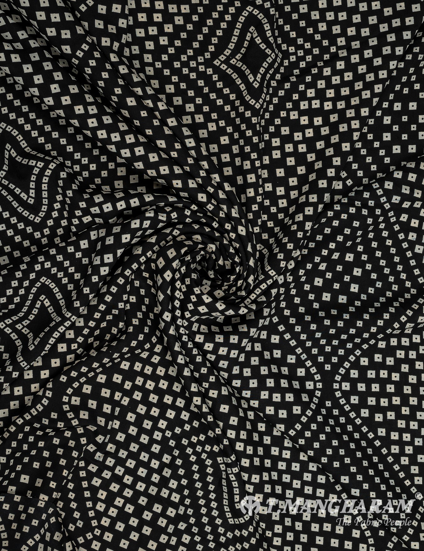 Black Crepe Fabric - EC9866 view-1