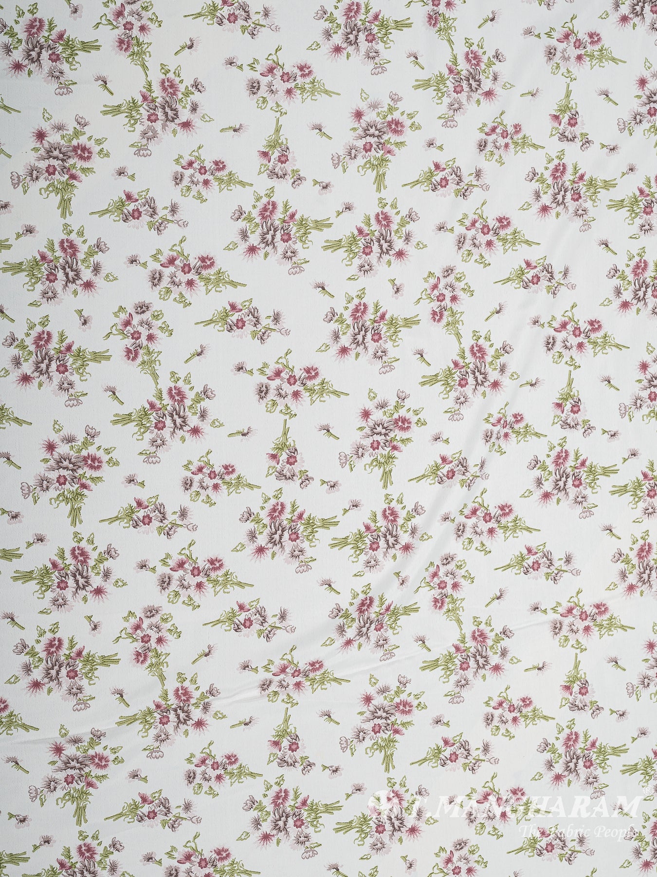 White Crepe Fabric - EB6902 view-3