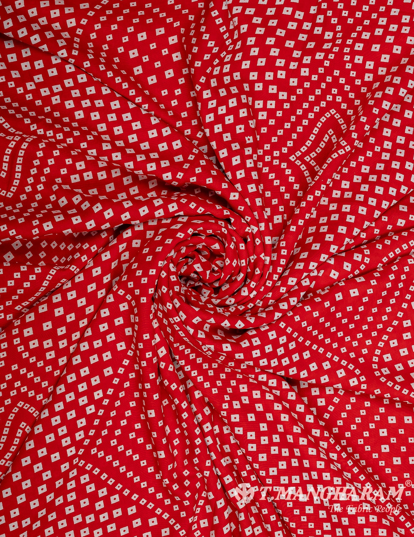 Red Crepe Fabric - EC9868 view-1