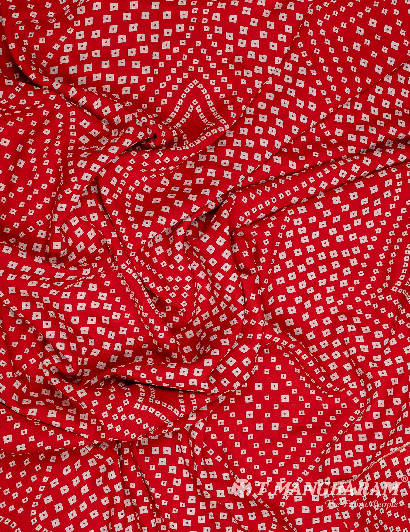 Red Crepe Fabric - EC9868 view-4