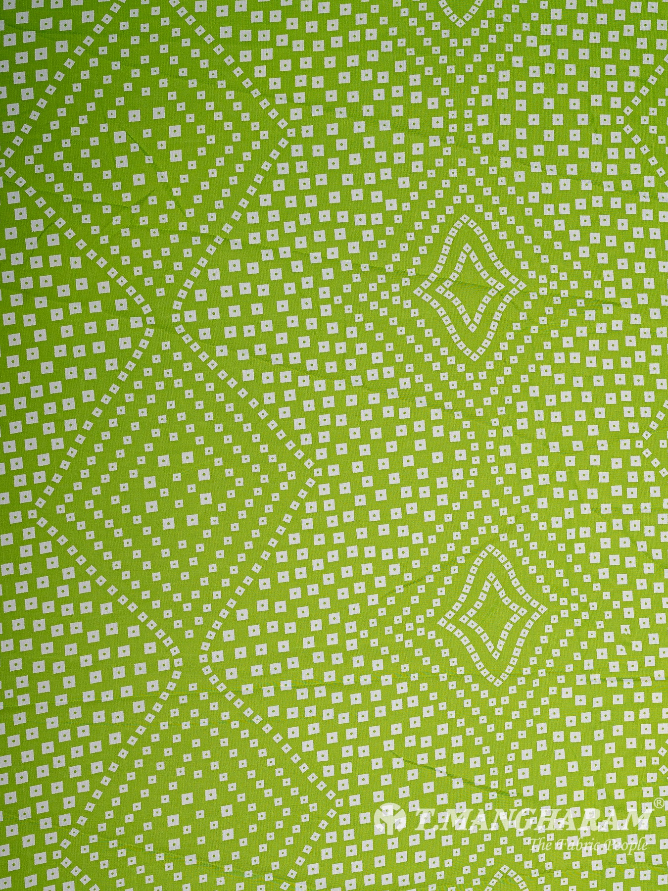 Green Georgette Fabric - EC9745 view-3