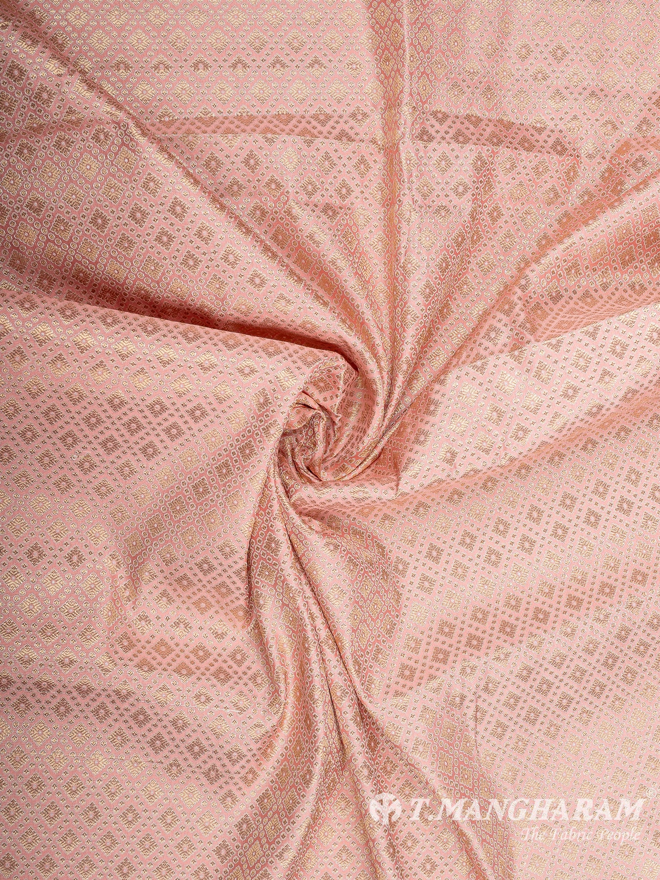 Pink Semi Banaras Fabric - EB6715 view-1