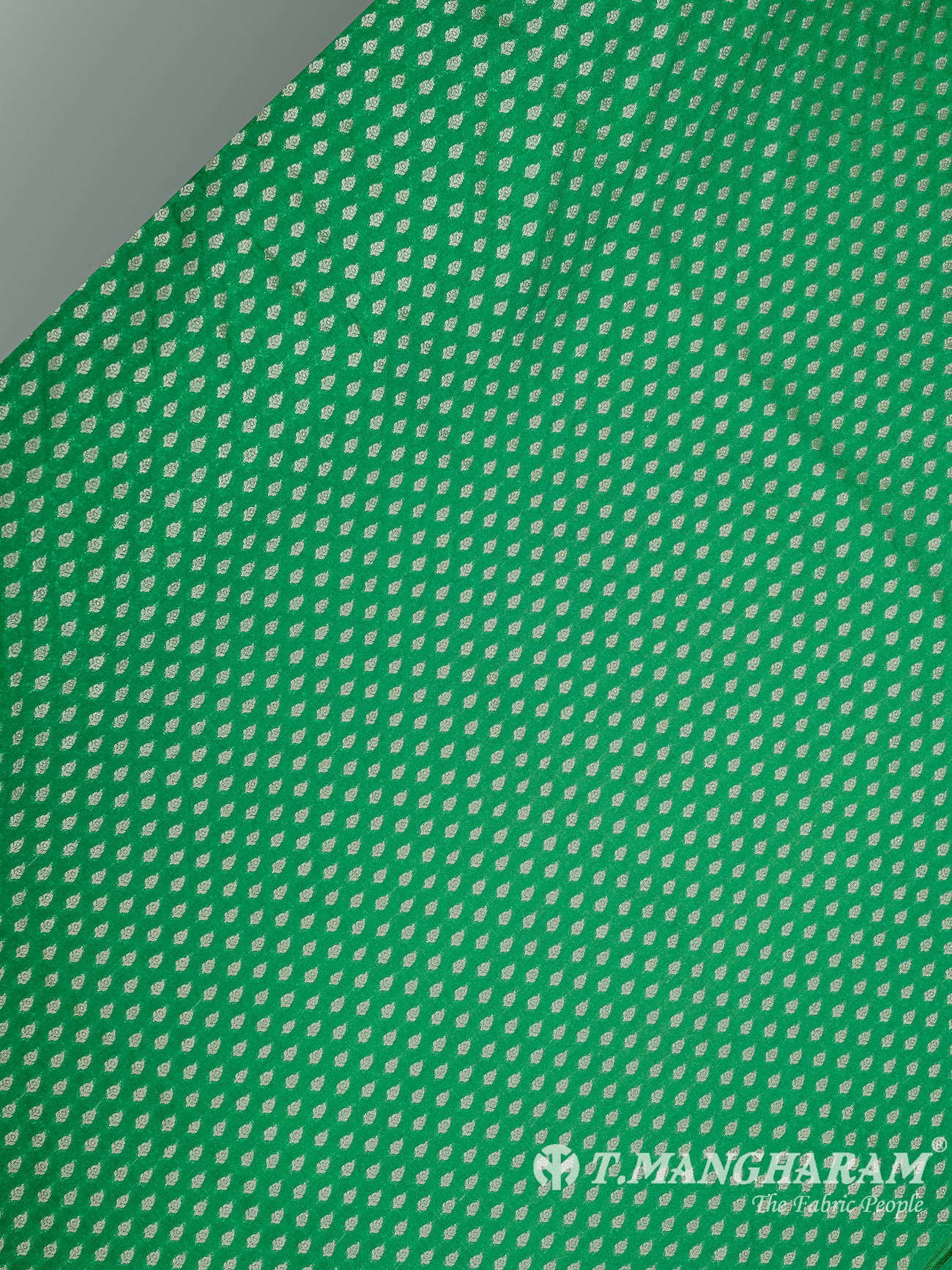 Green Banaras Fabric - EC9514 view-2