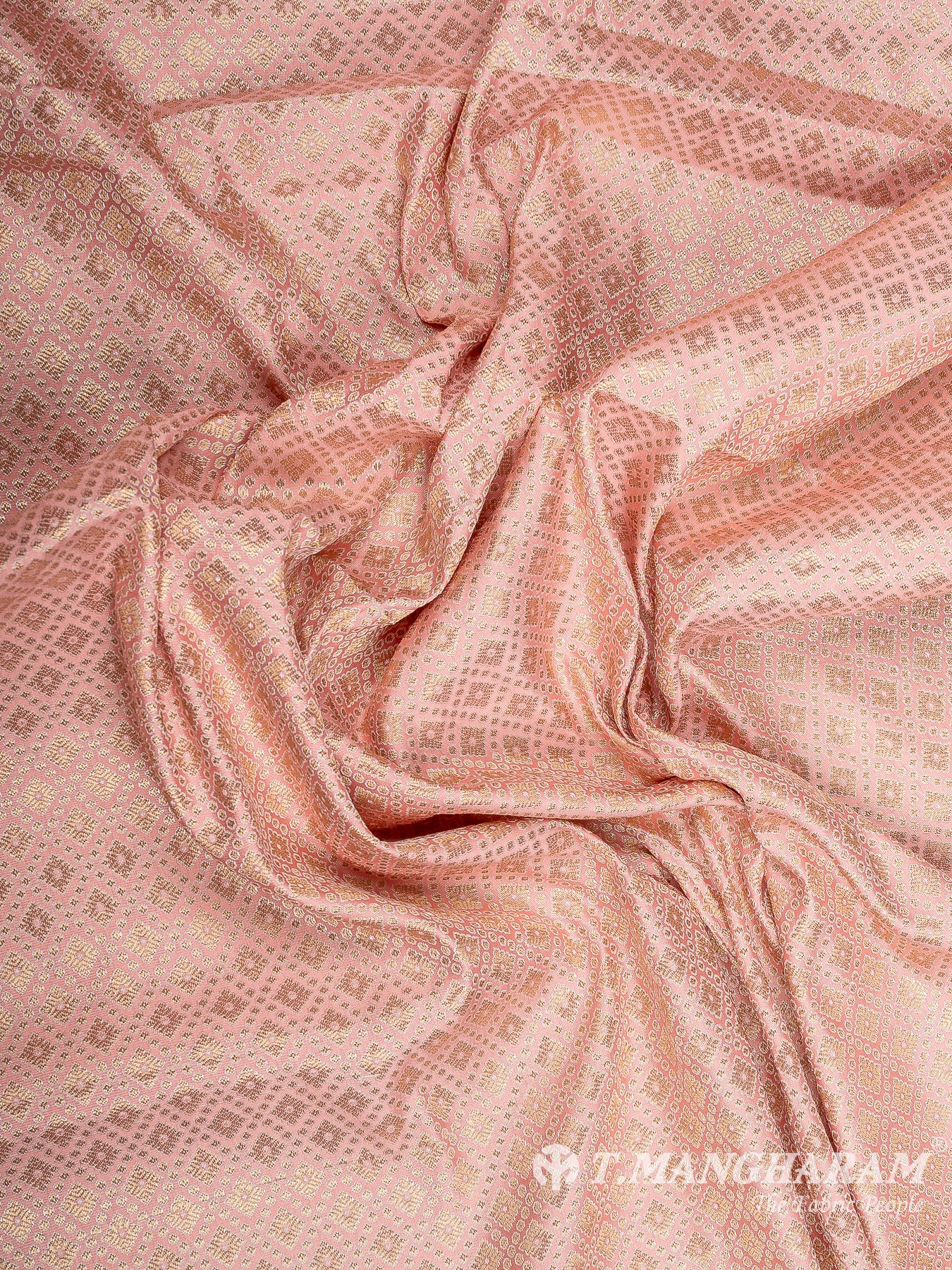 Pink Semi Banaras Fabric - EB6715 view-4