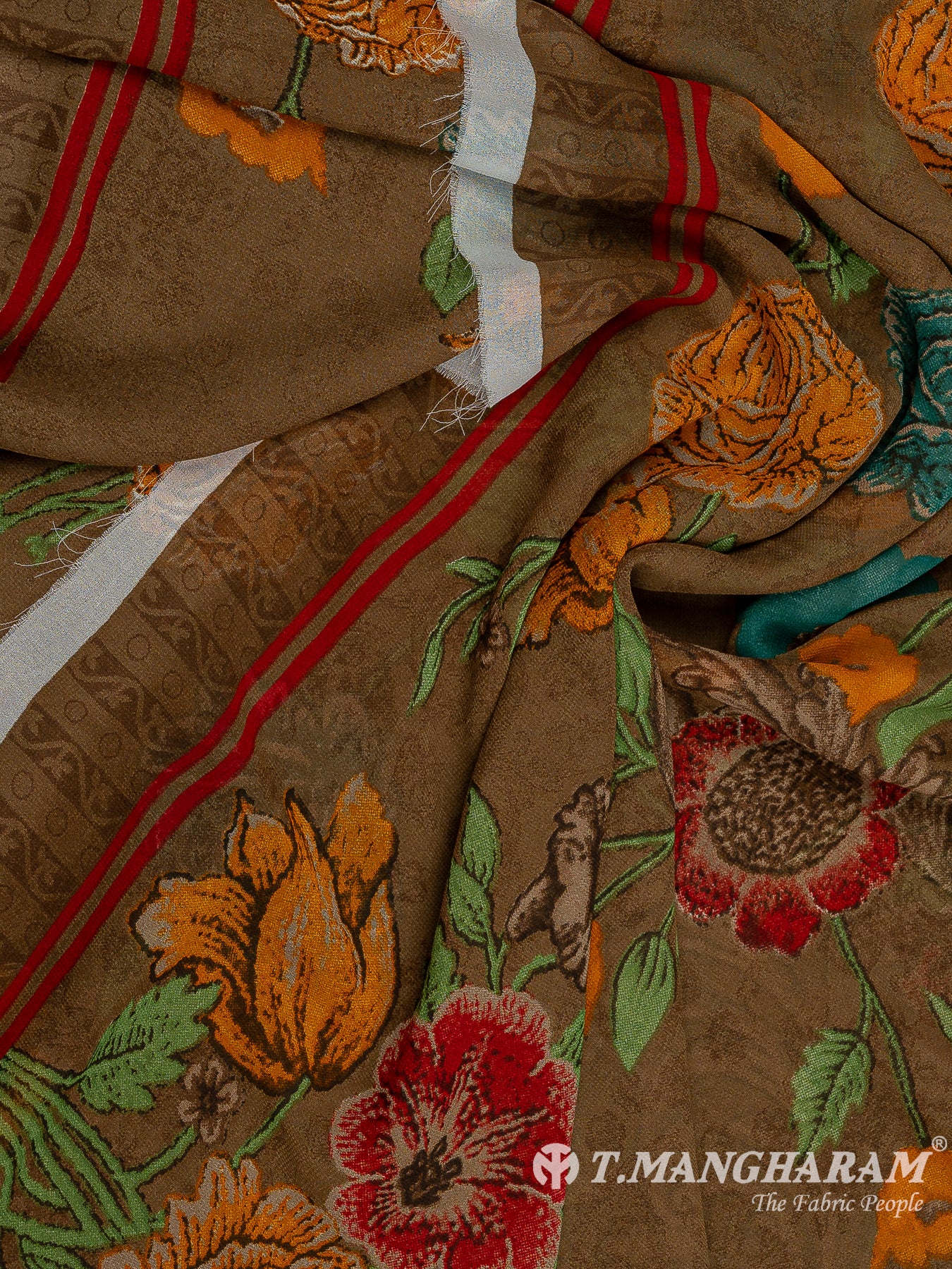 Multicolor Crepe Chudidhar Fabric Set - EH1647 view-3