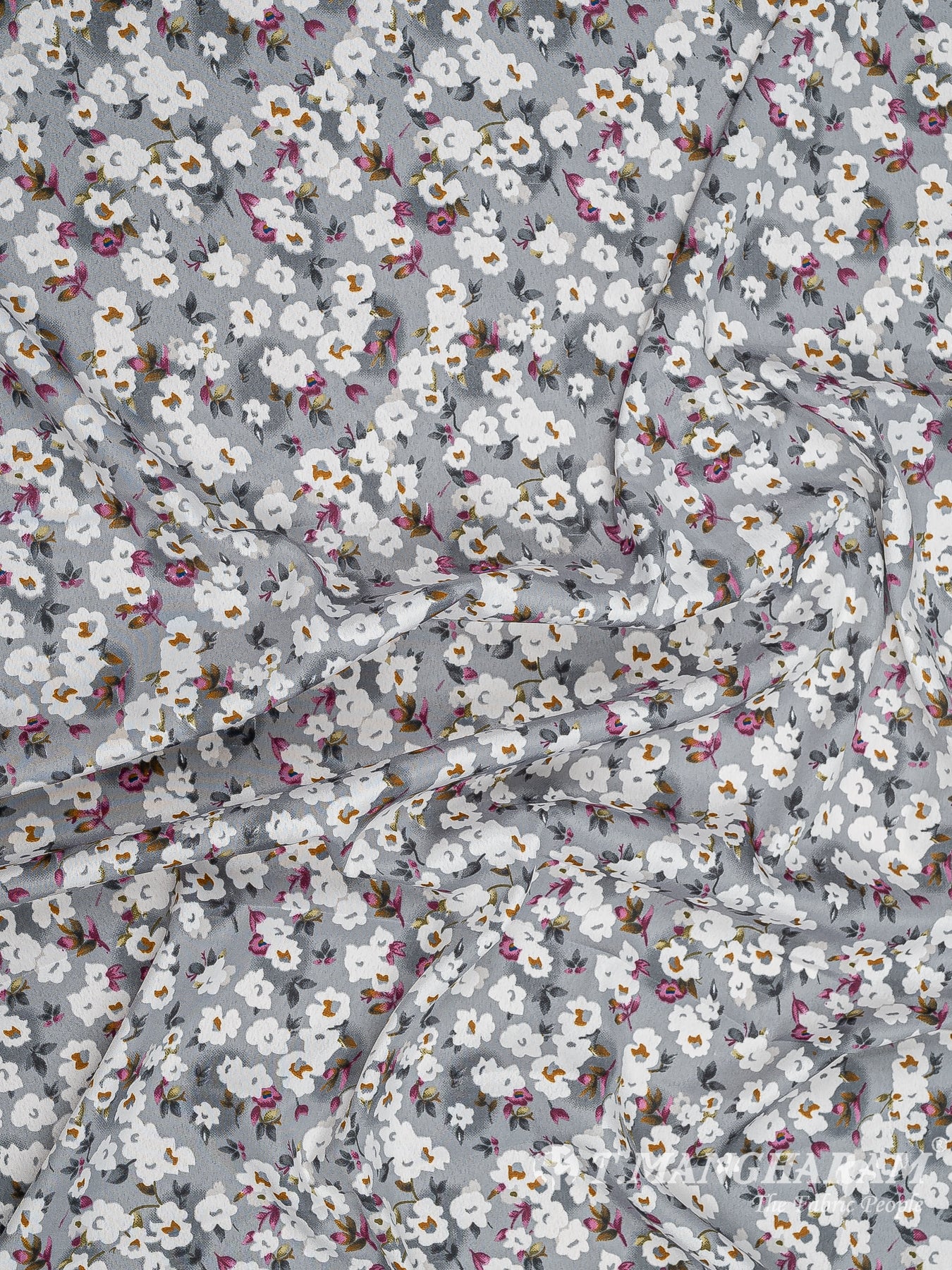 Grey Crepe Fabric - EB6872 view-4