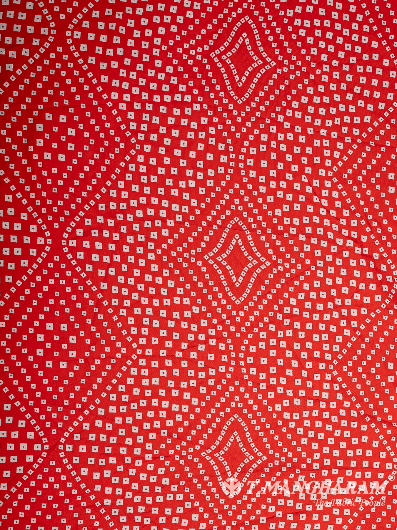 Red Crepe Fabric - EC9760 view-3