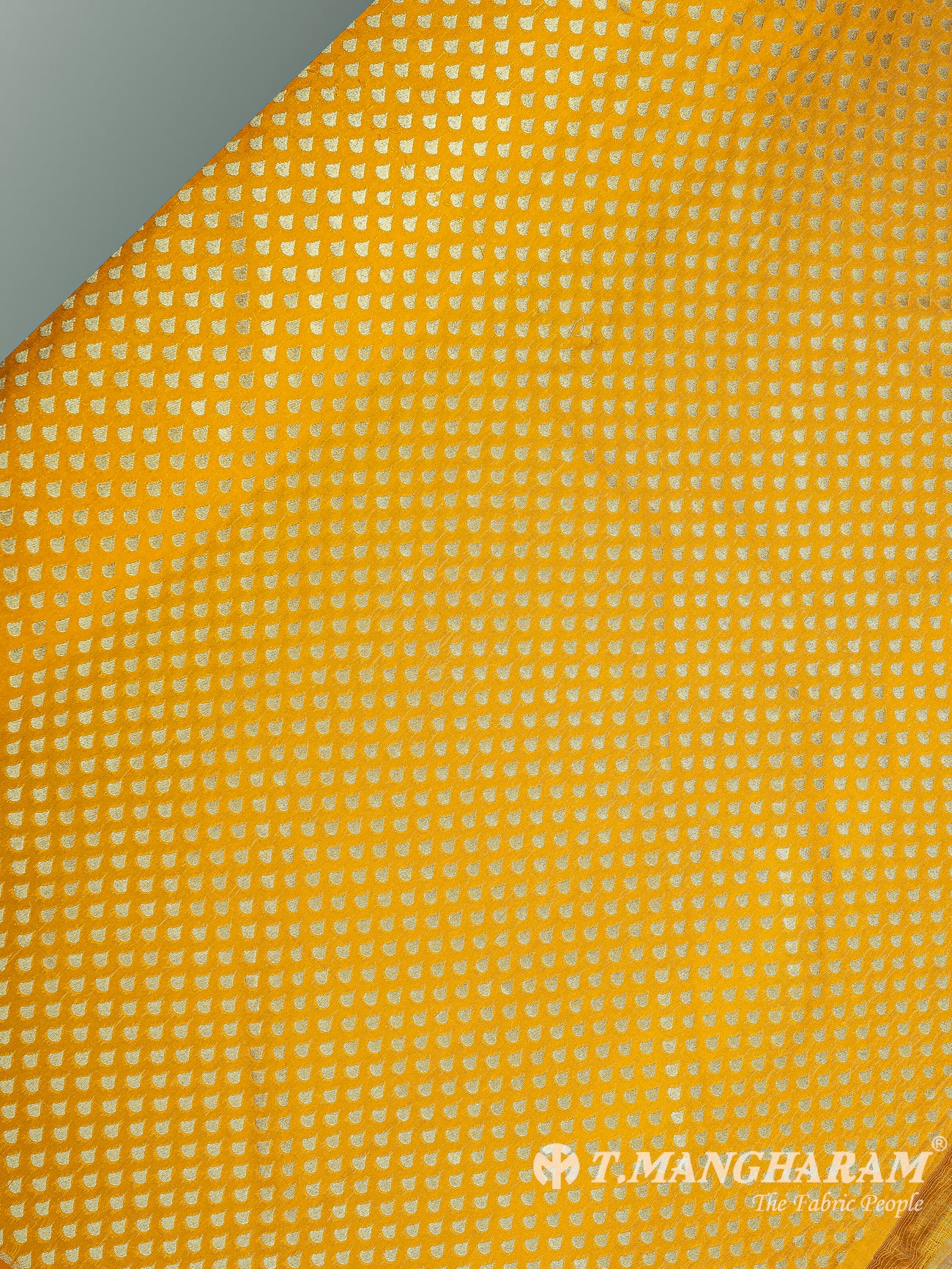 Yellow Banaras Fabric - EC9518 view-2