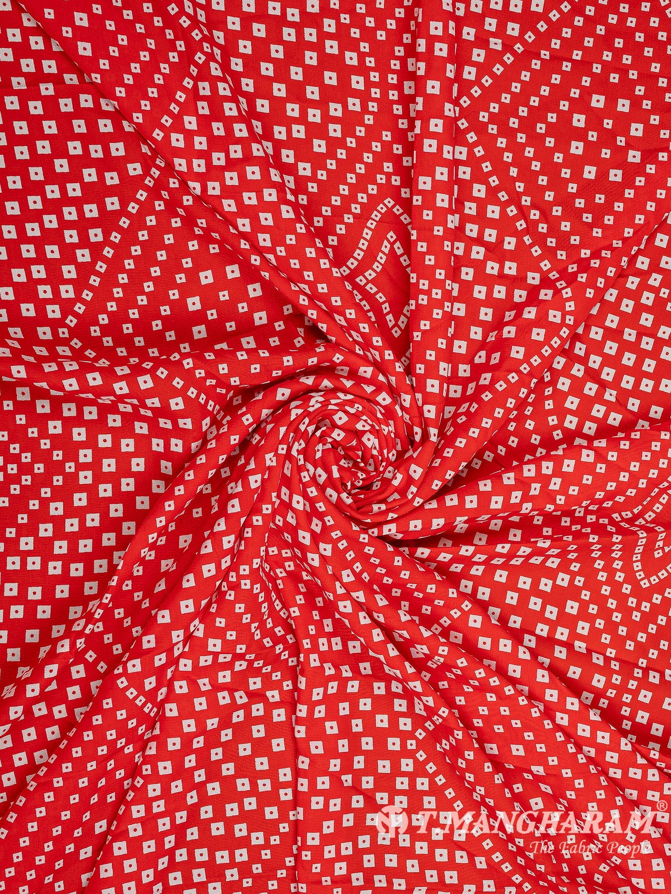 Red Crepe Fabric - EC9760 view-1