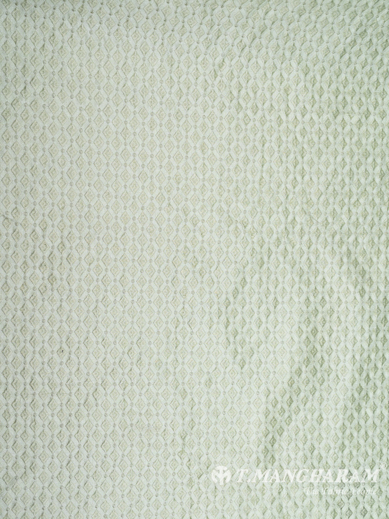 Green Raw Silk Fabric - EC7956 view-3
