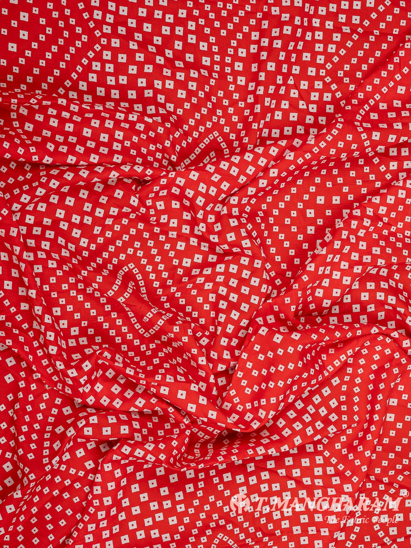 Red Crepe Fabric - EC9760 view-4