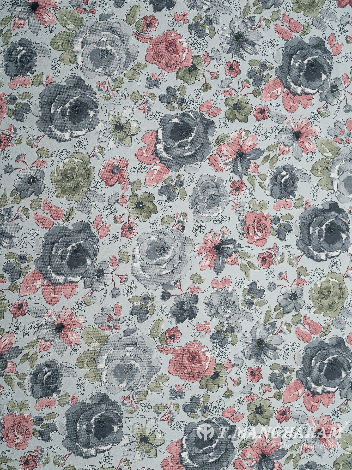 Grey Crepe Fabric - EC8940 view-3